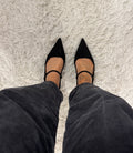 Slingback scamosciata