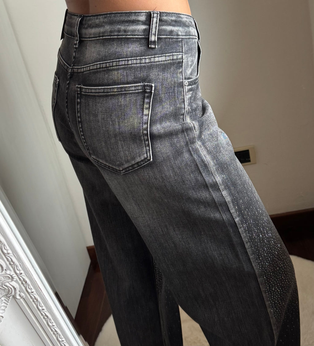 Jeans a palloncino STRASS