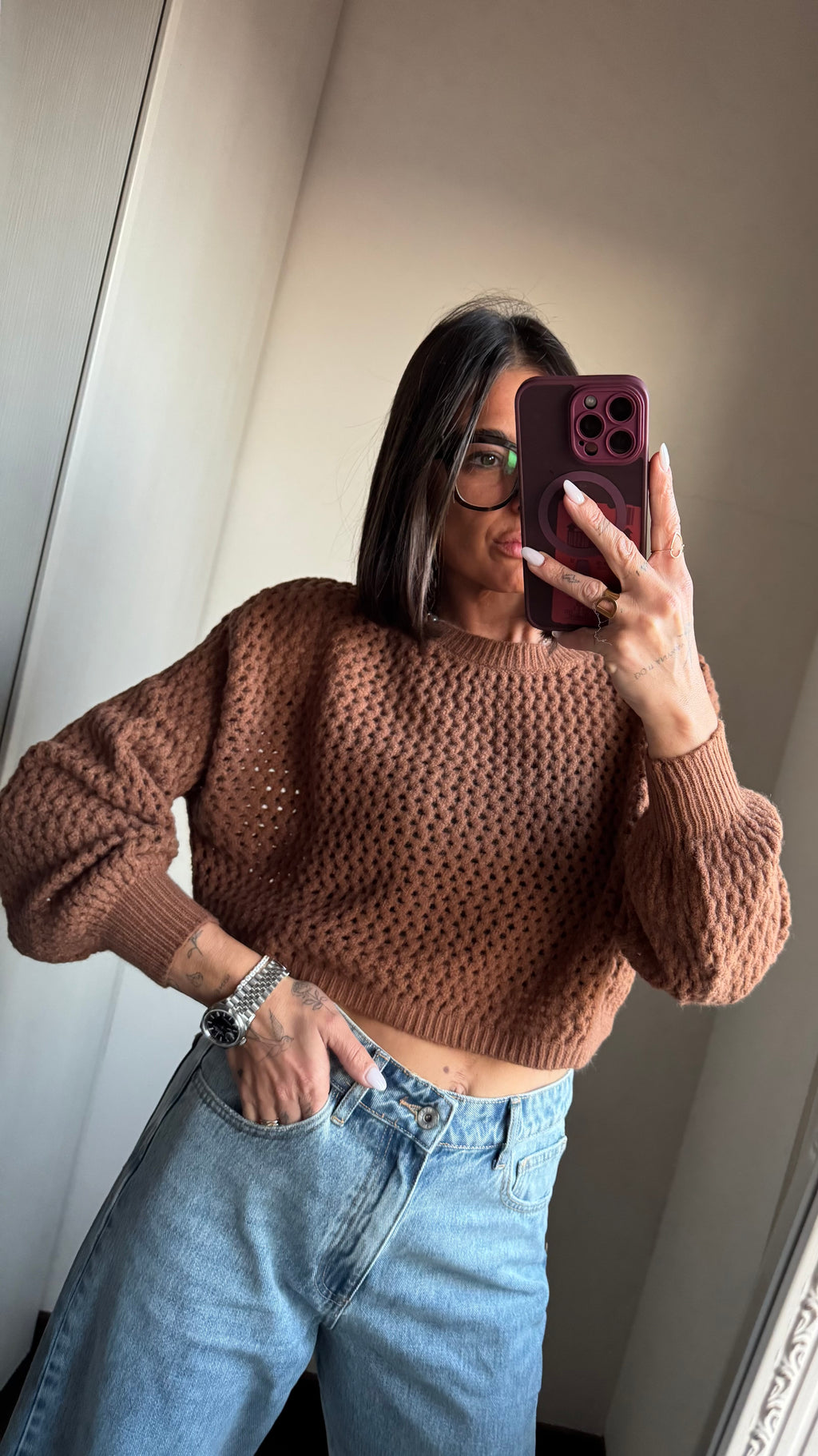 Pullover crop TWOWAY