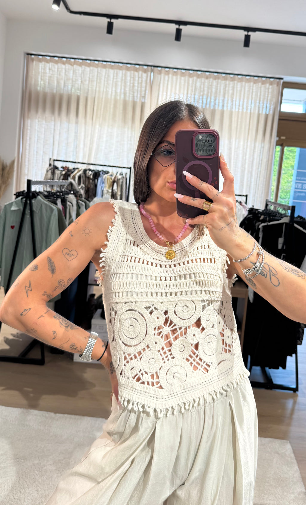 Top in crochet
