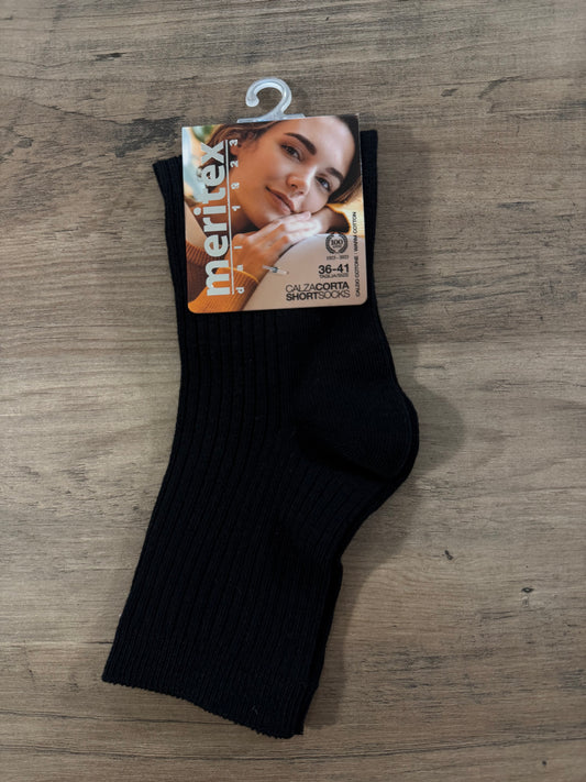 Calzino costina corto