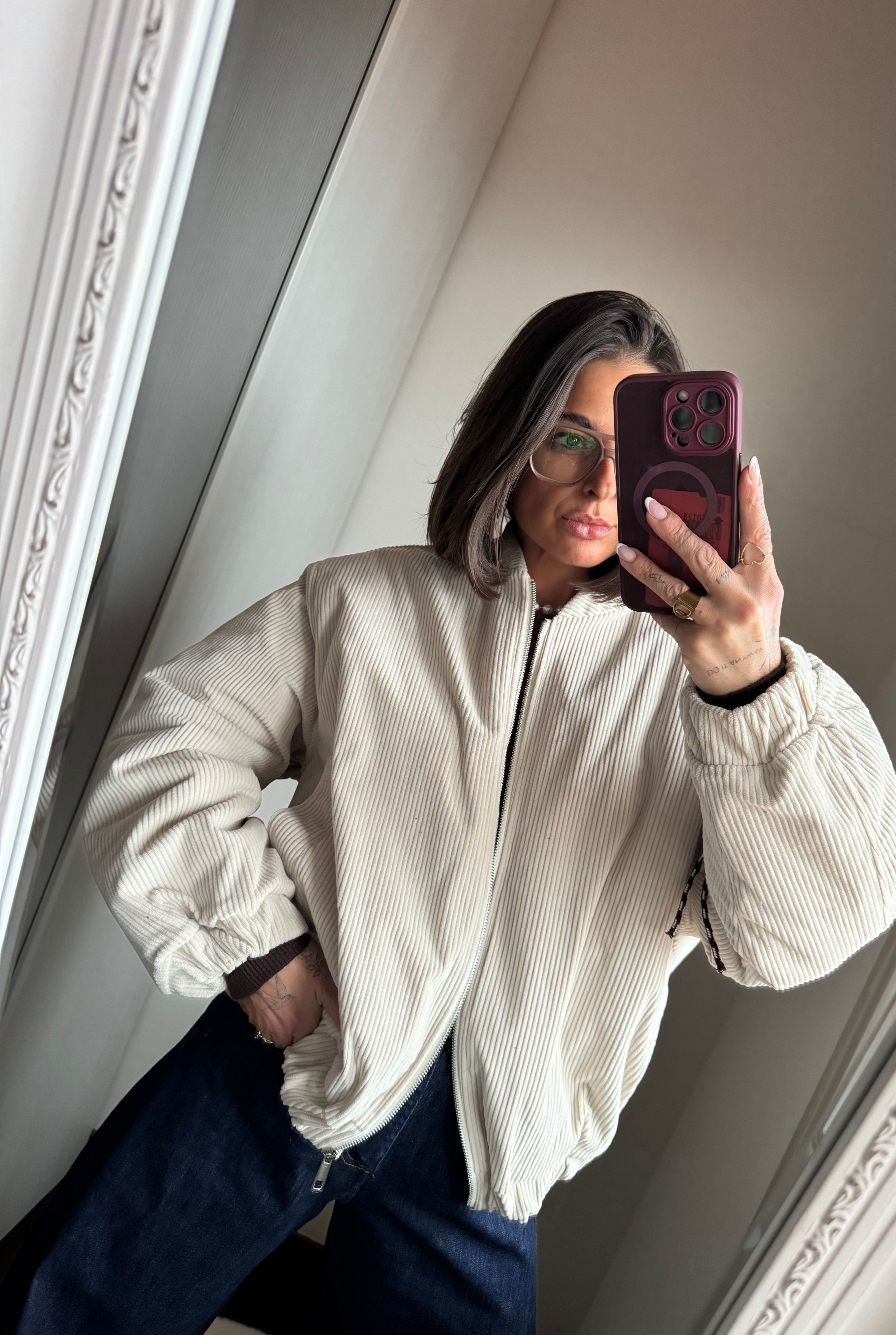 Bomber velluto Lumina