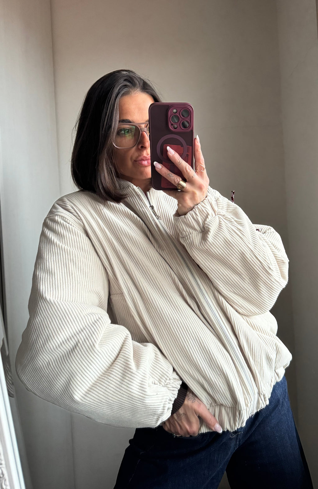 Bomber velluto Lumina