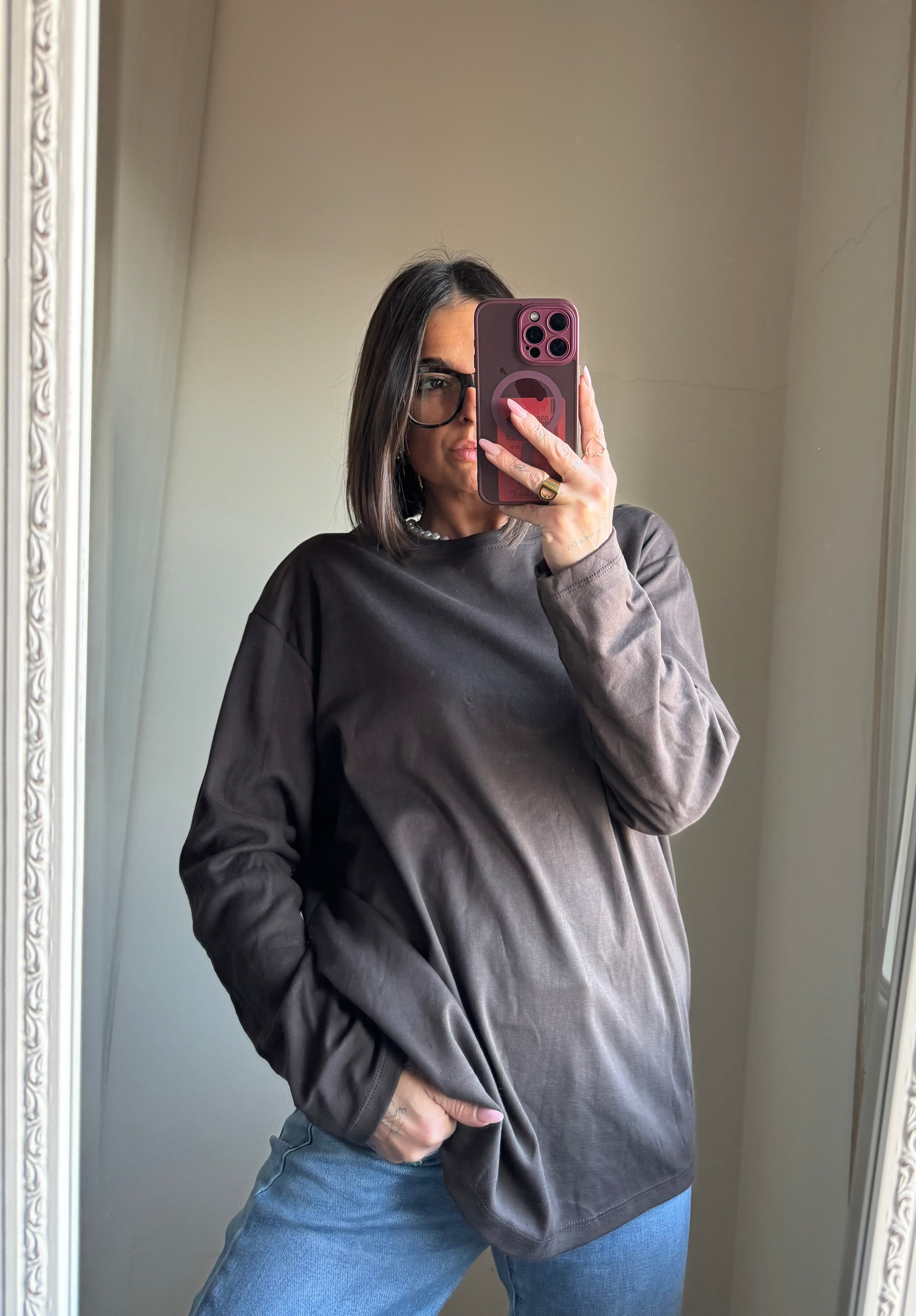 Maglia over manica lunga