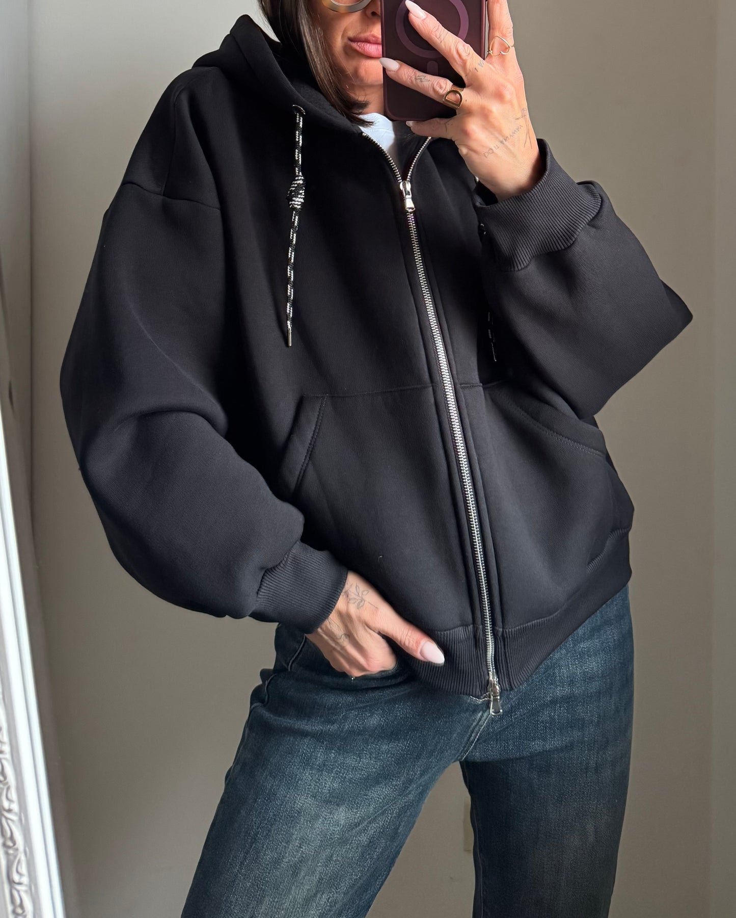 Felpa con zip Lumina