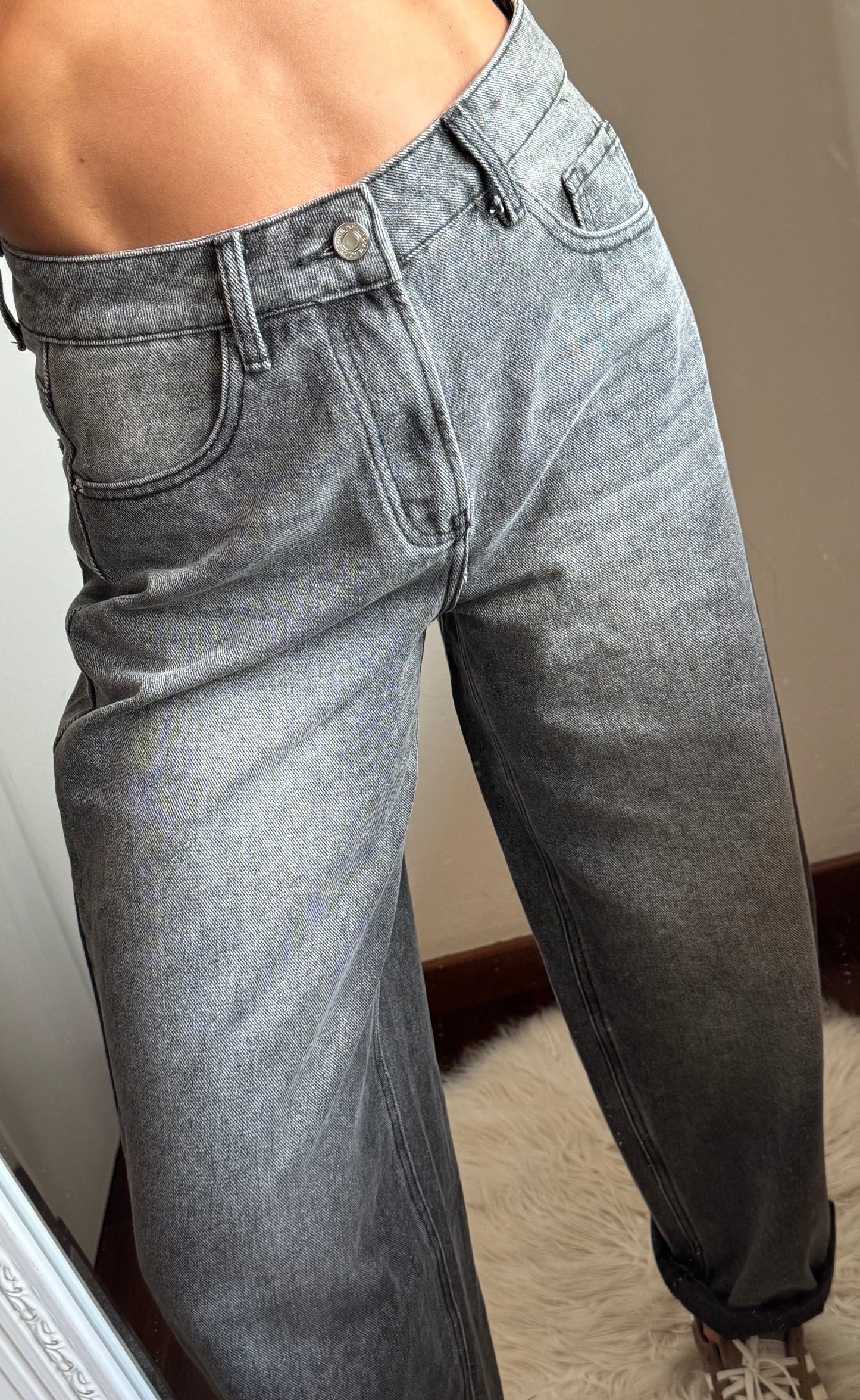 Jeans MOM FIT BLACK