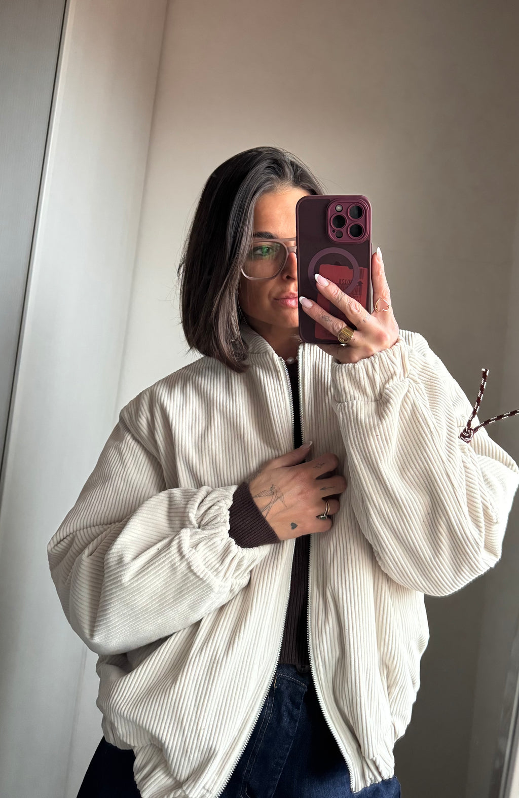 Bomber velluto Lumina