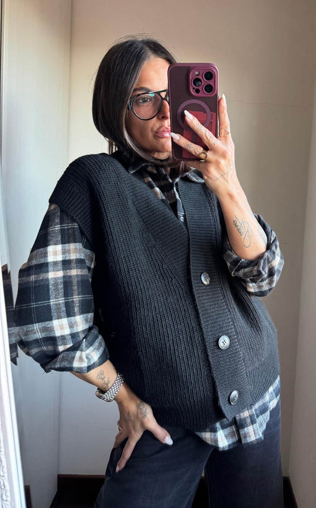 Gilet in maglia Lumina