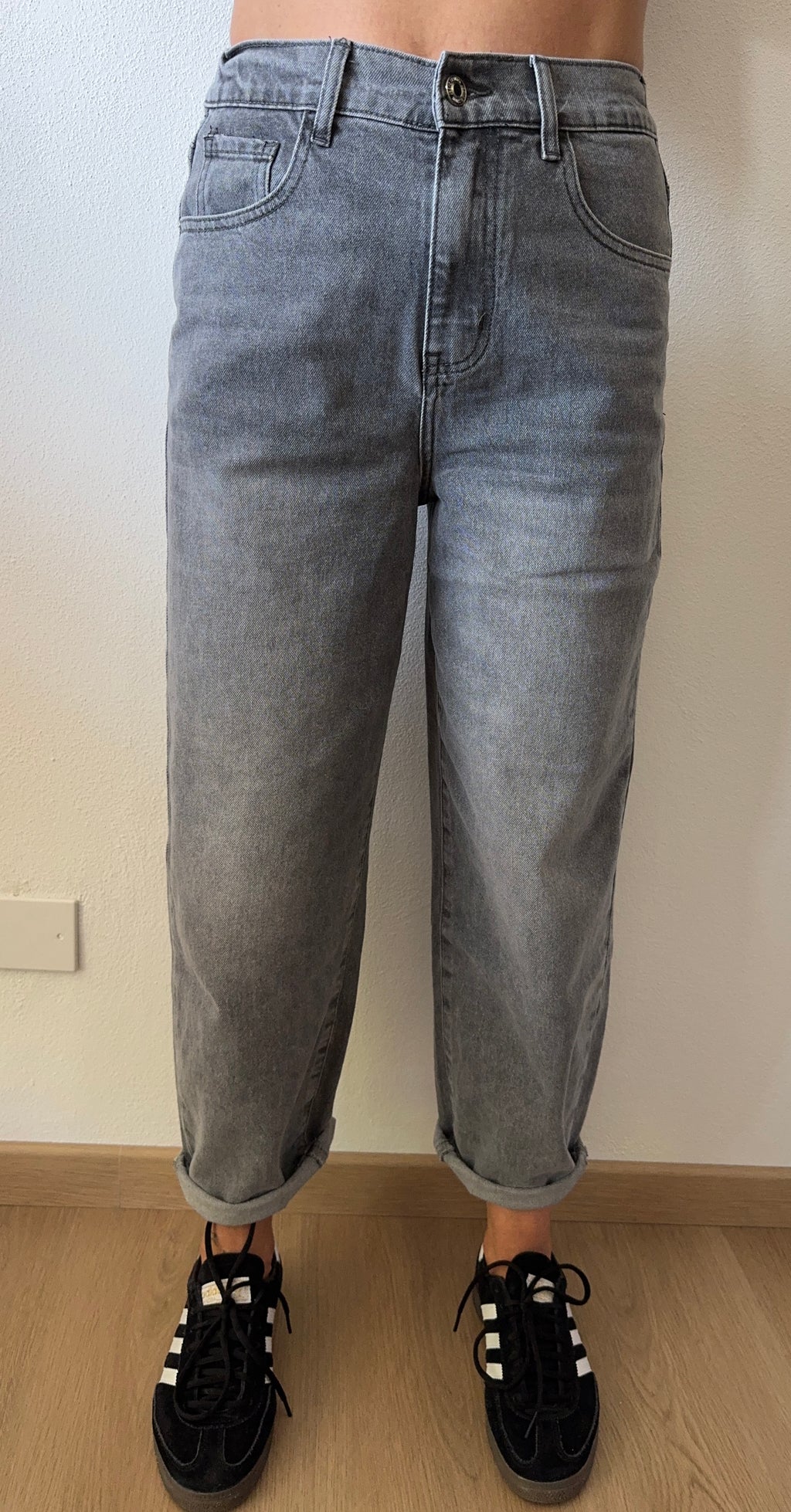 Jeans MOMFIT c/elastico GRIGIO