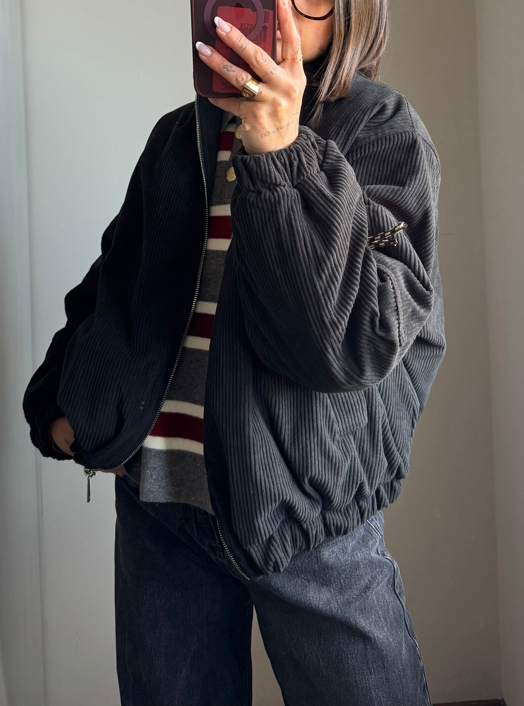 Bomber velluto Lumina