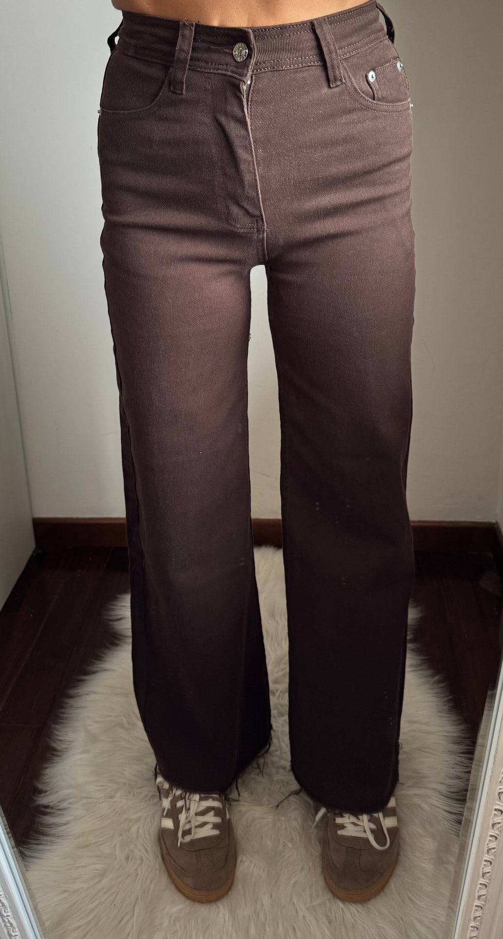 Jeans palazzo CHOCOLATE