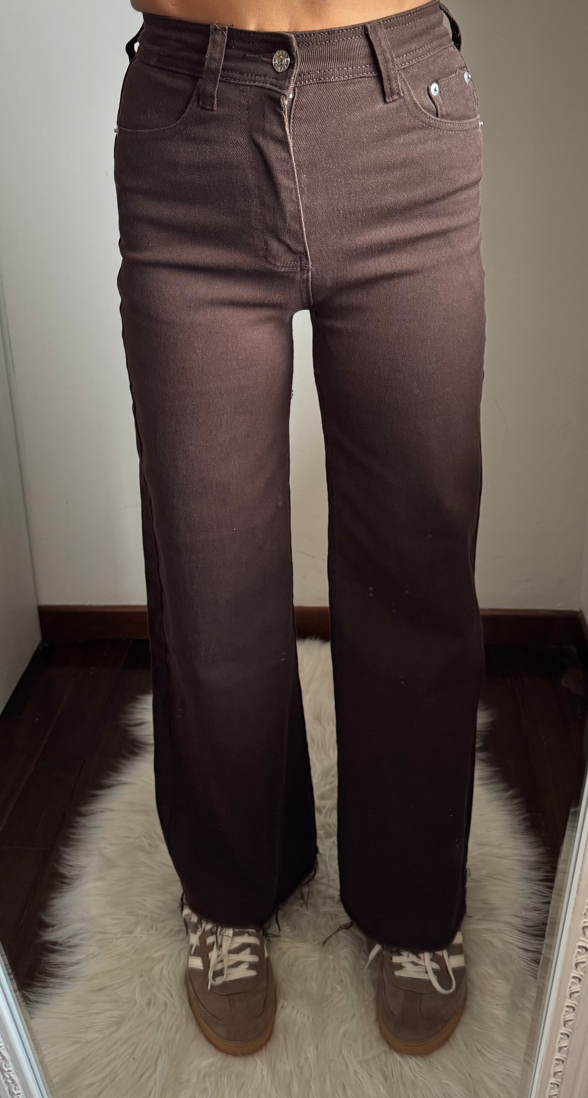 Jeans palazzo CHOCOLATE