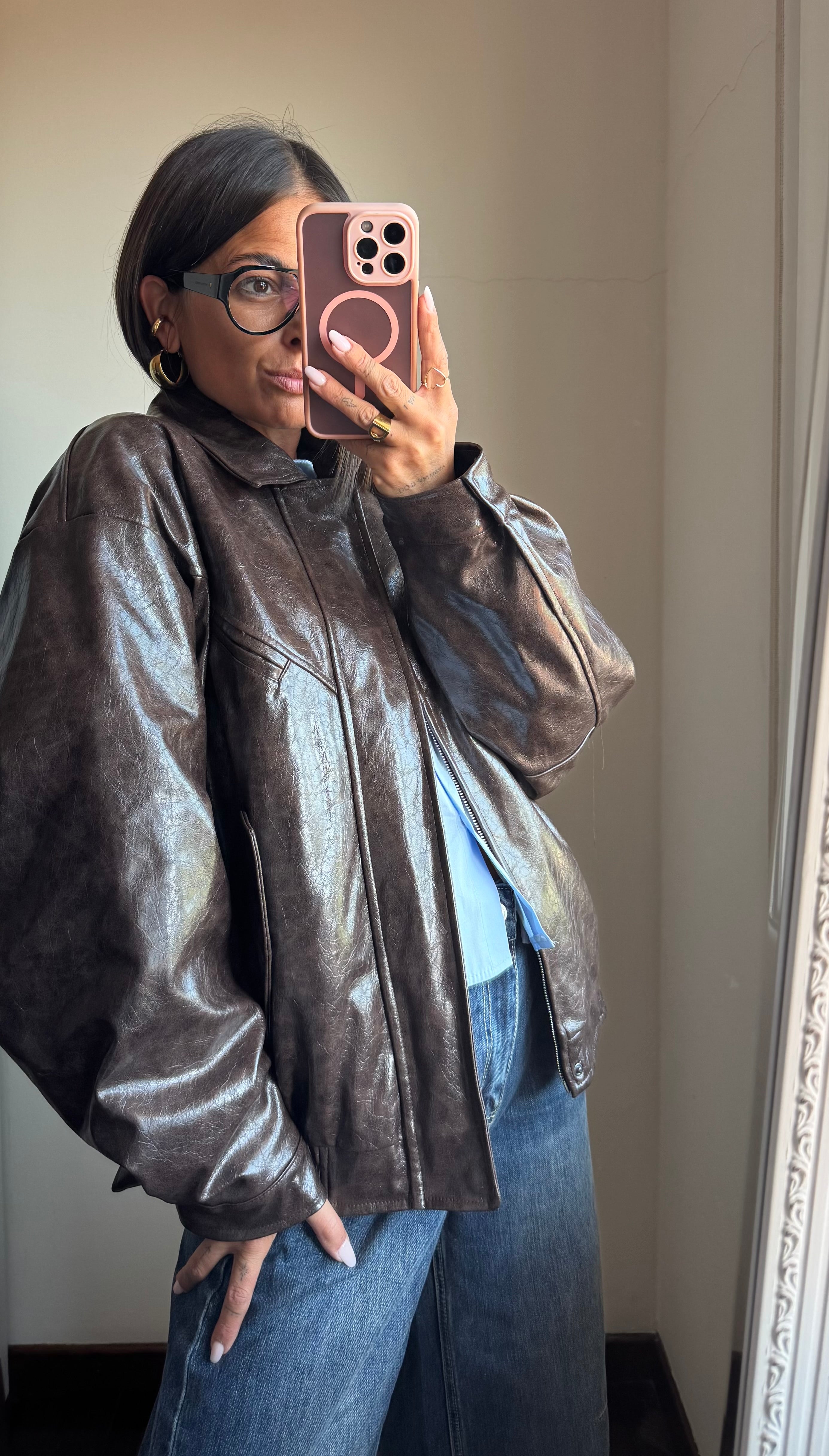 Bomber ecopelle Lumina