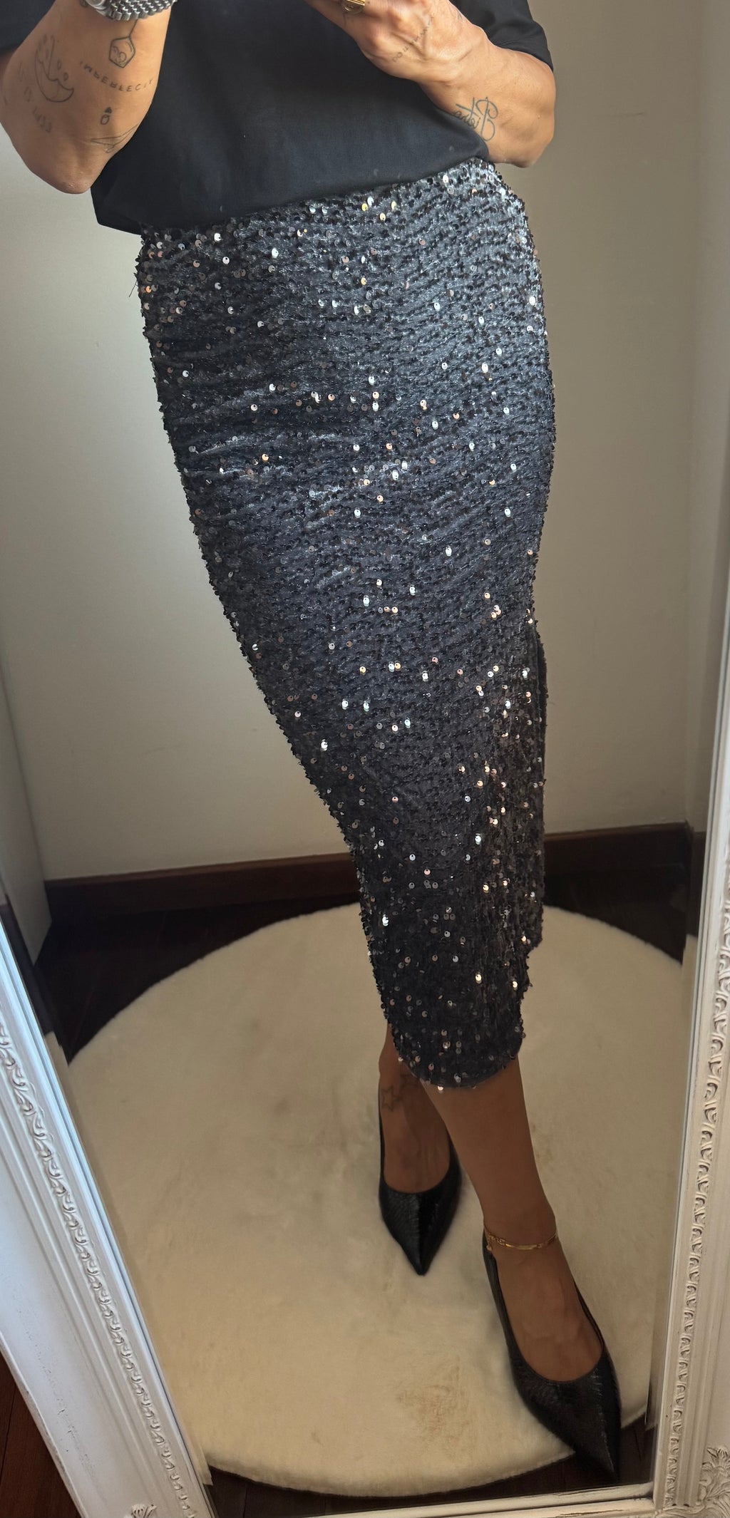 Gonna con paillettes