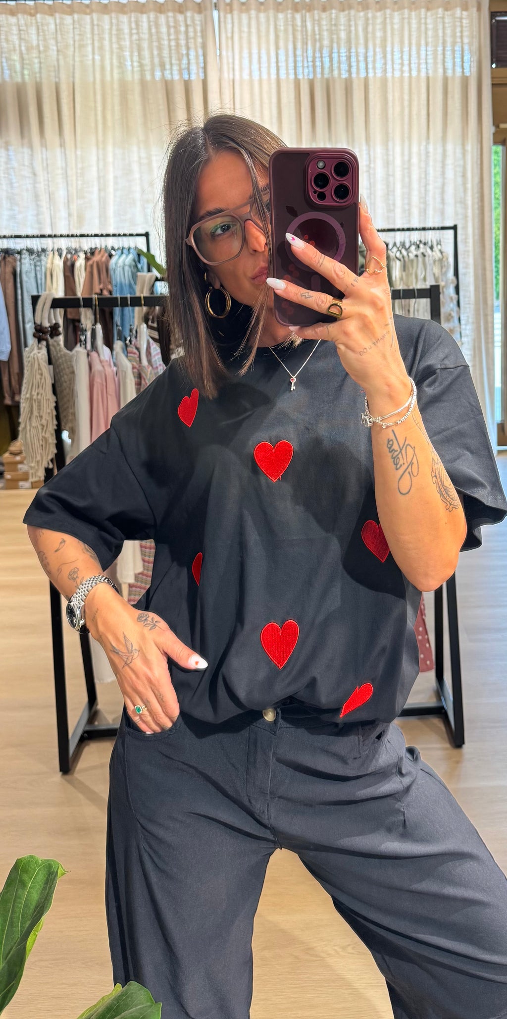 T-shirt cuoricini