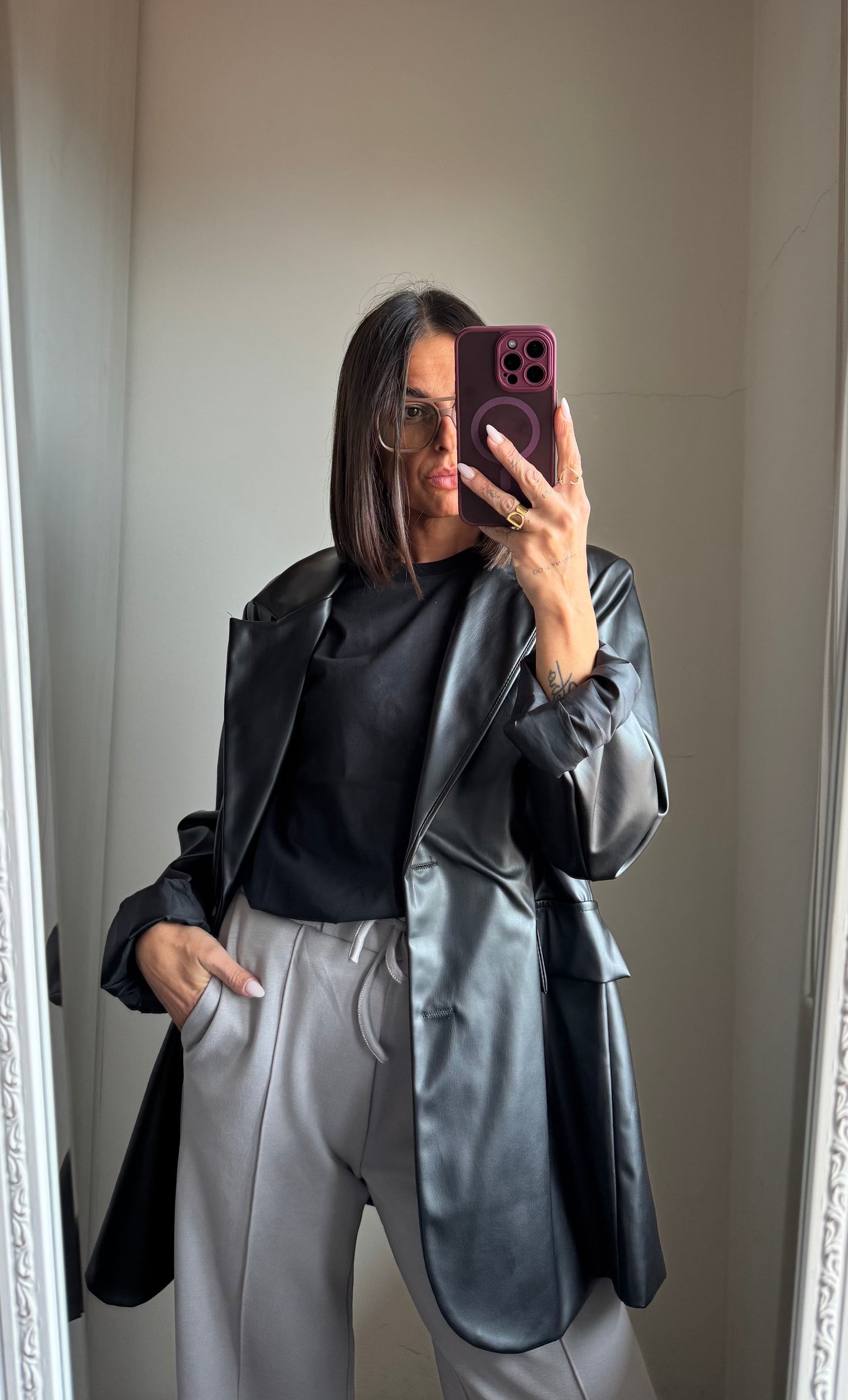 Blazer over ecopelle