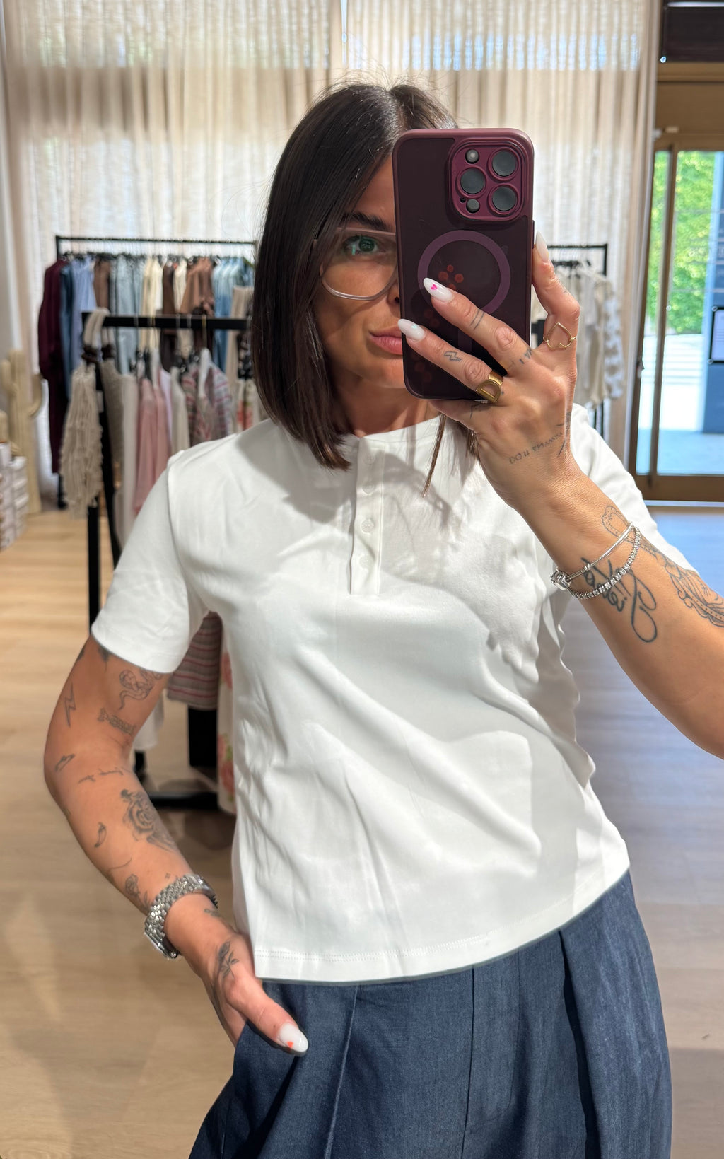 T-shirt serafino LUMINA