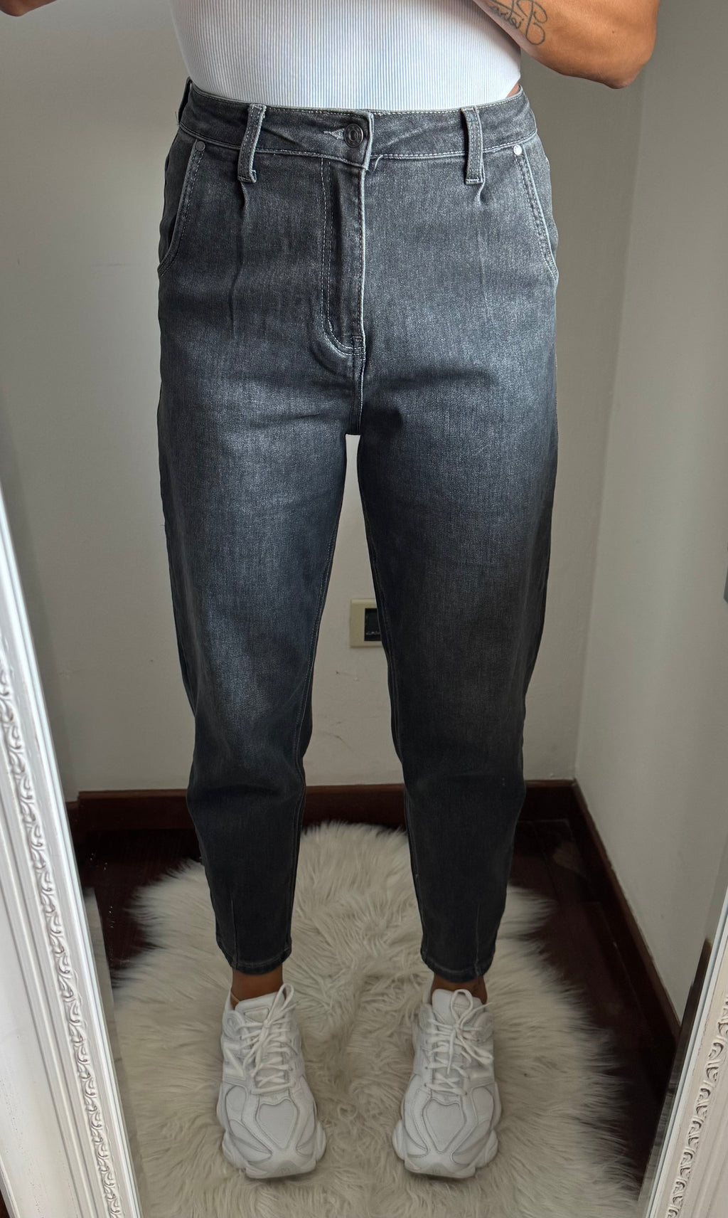 Jeans Michela nero slavato