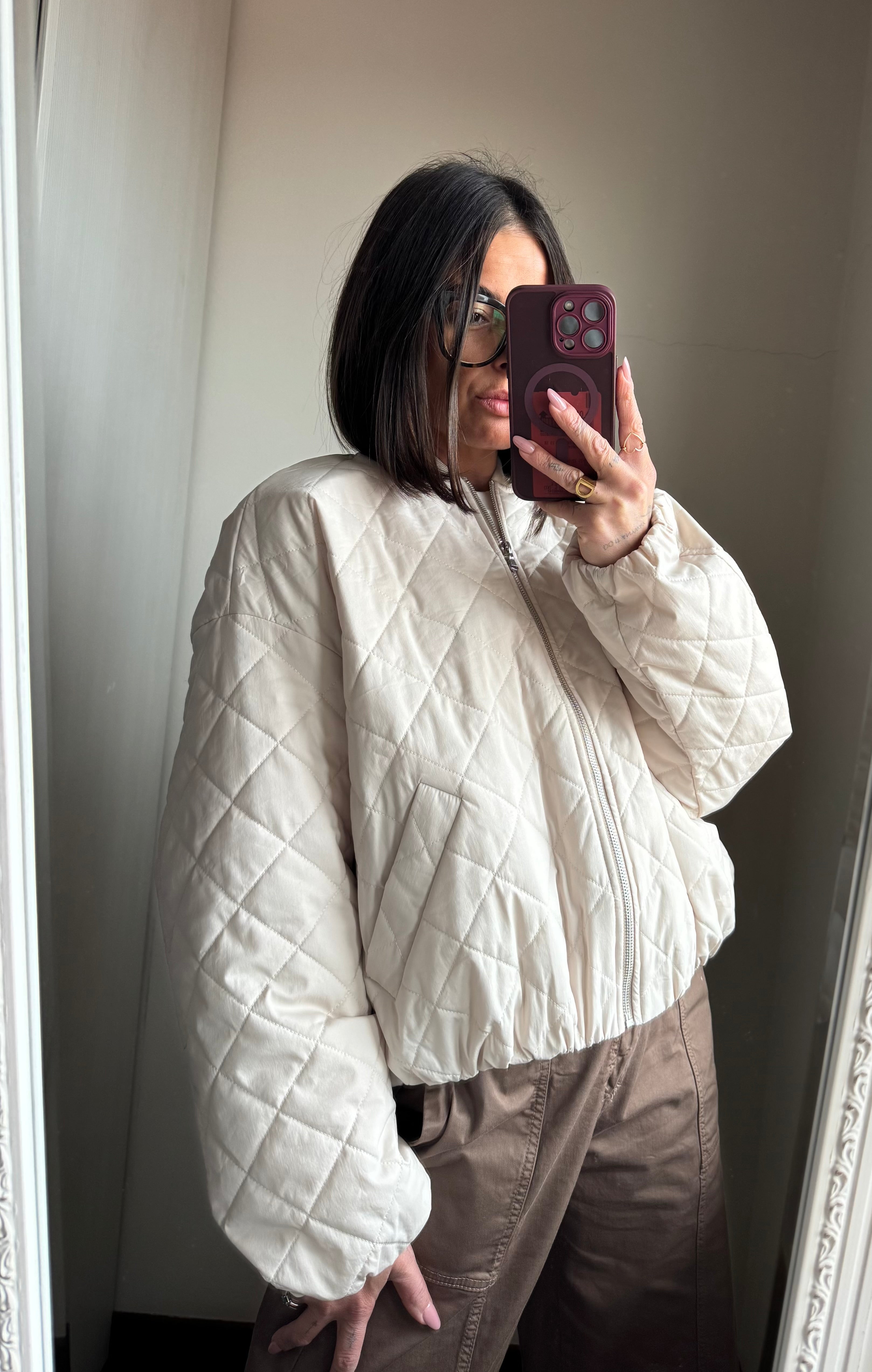 Bomber trapuntato Lumina