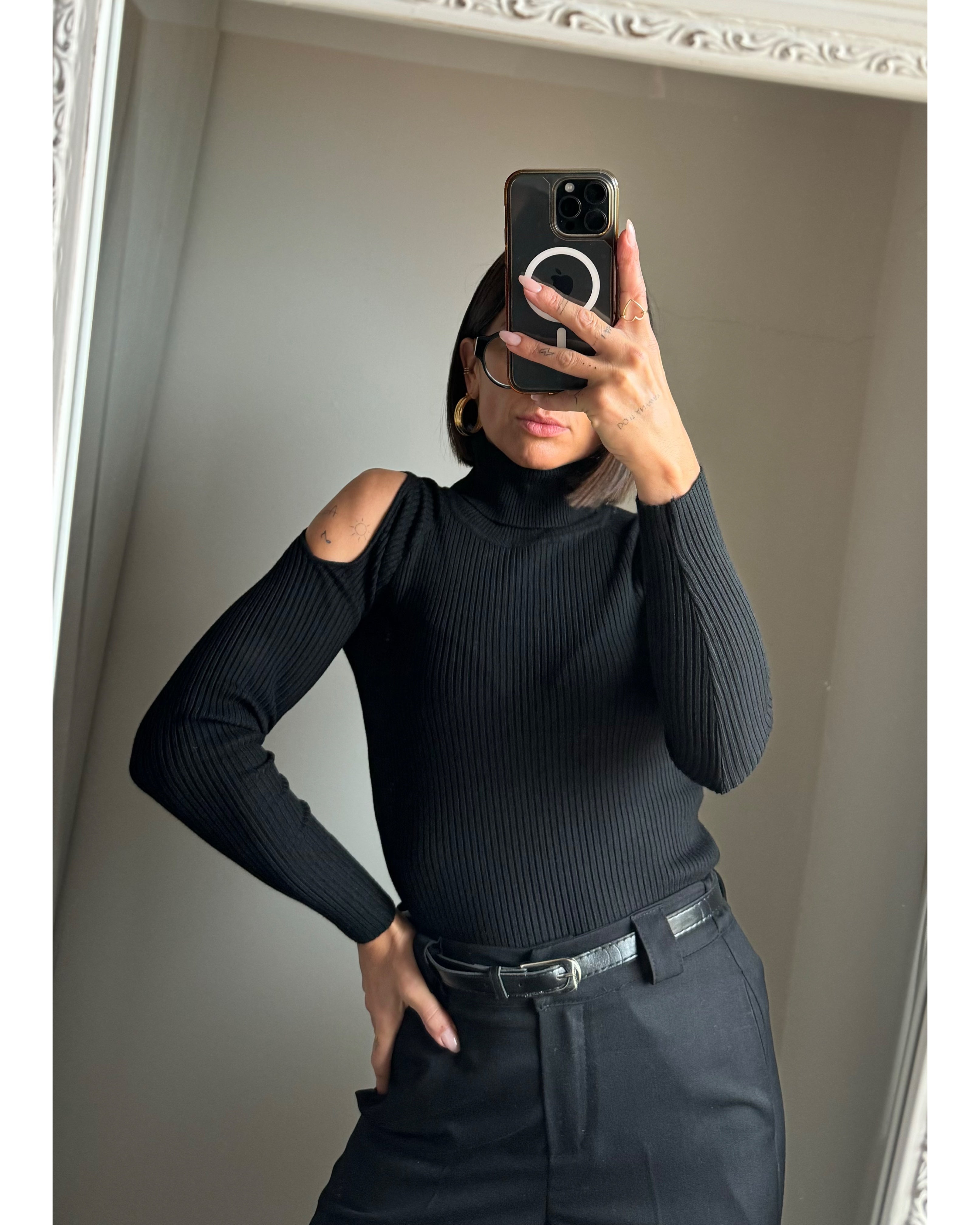 Lupetto con cut-outs