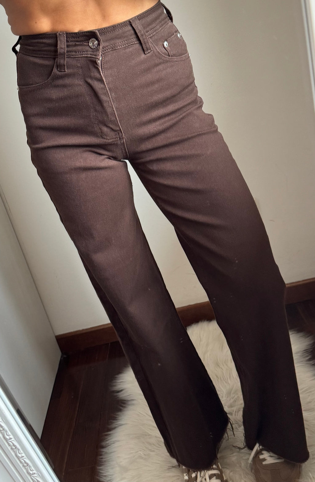 Jeans palazzo CHOCOLATE