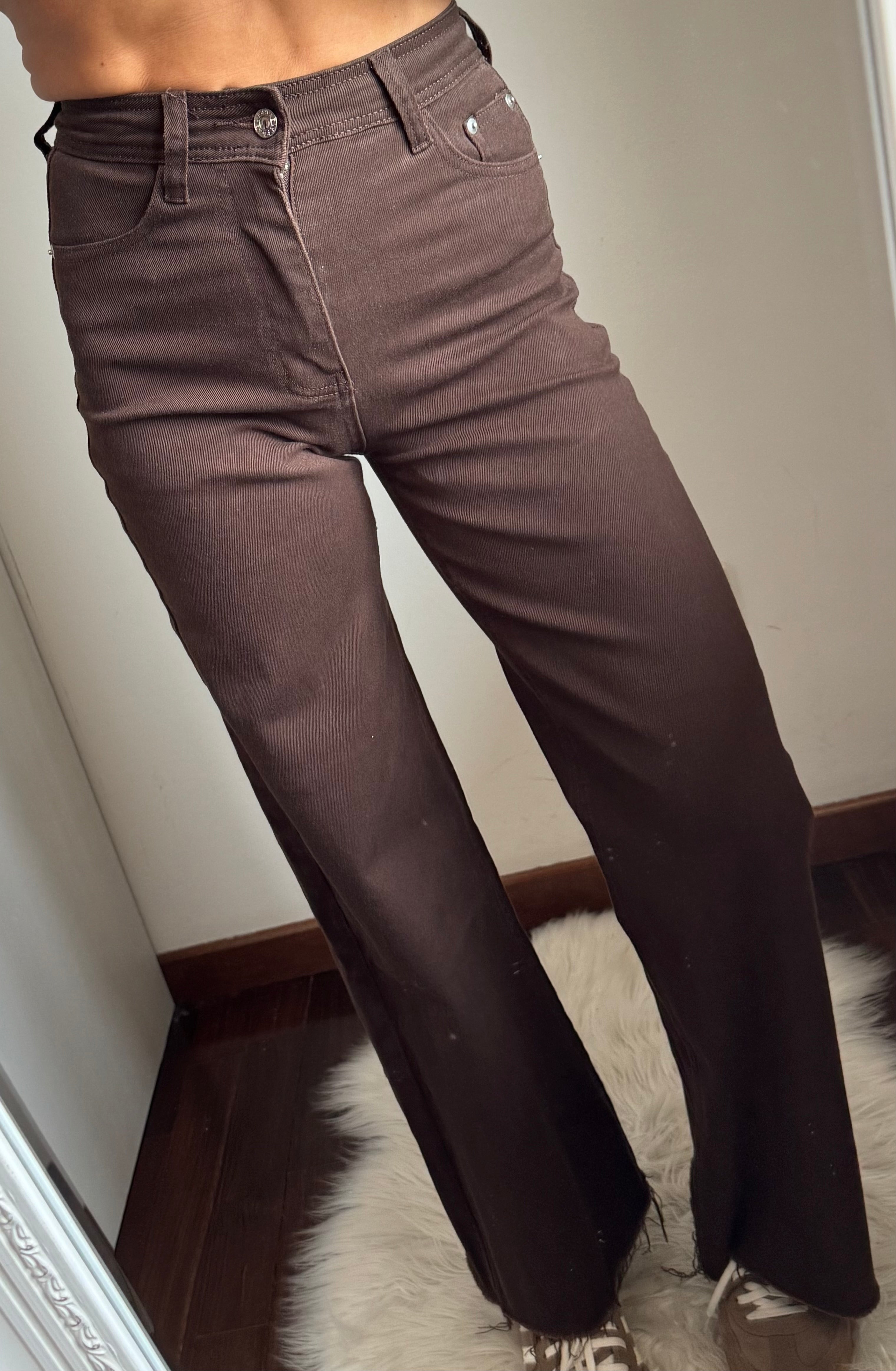 Jeans palazzo CHOCOLATE