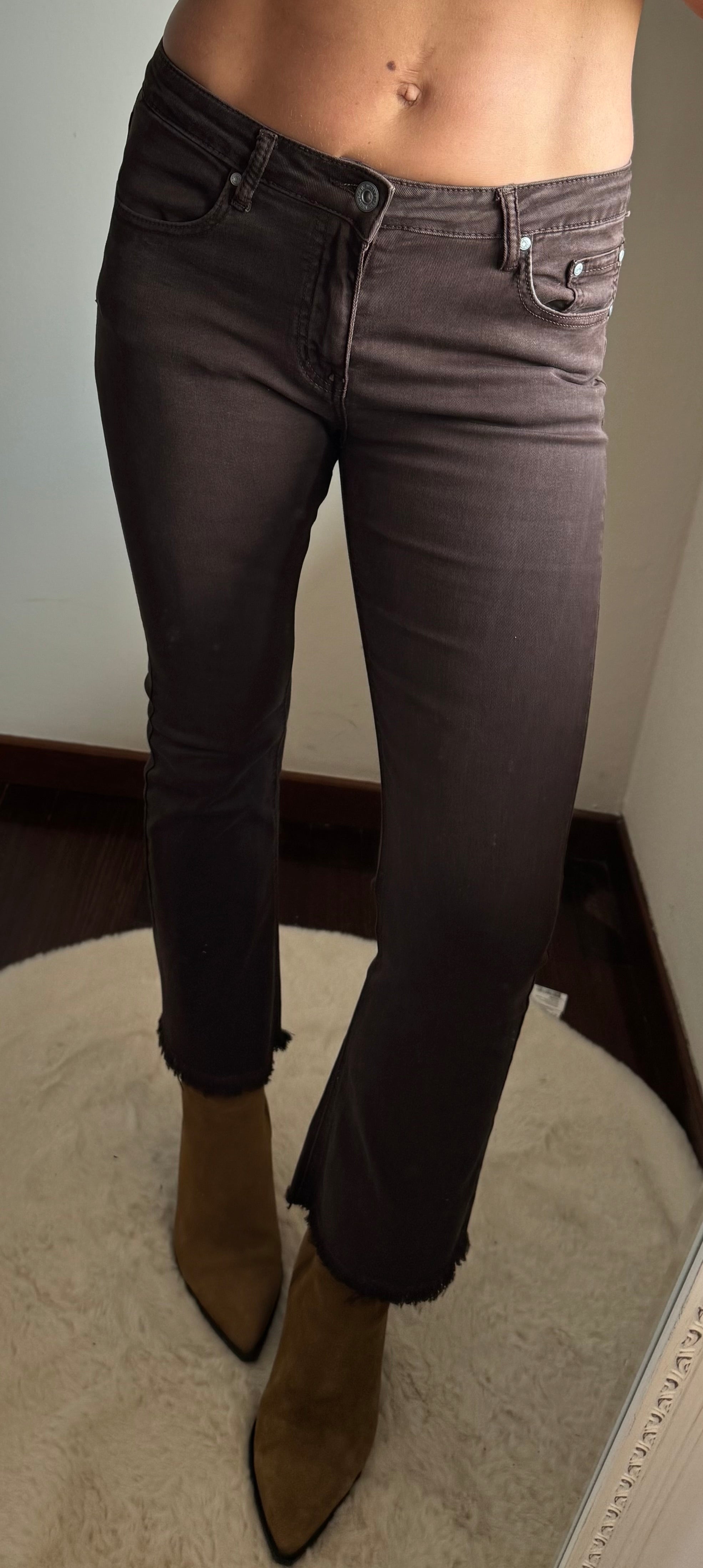 Jeans trombetta chocolate