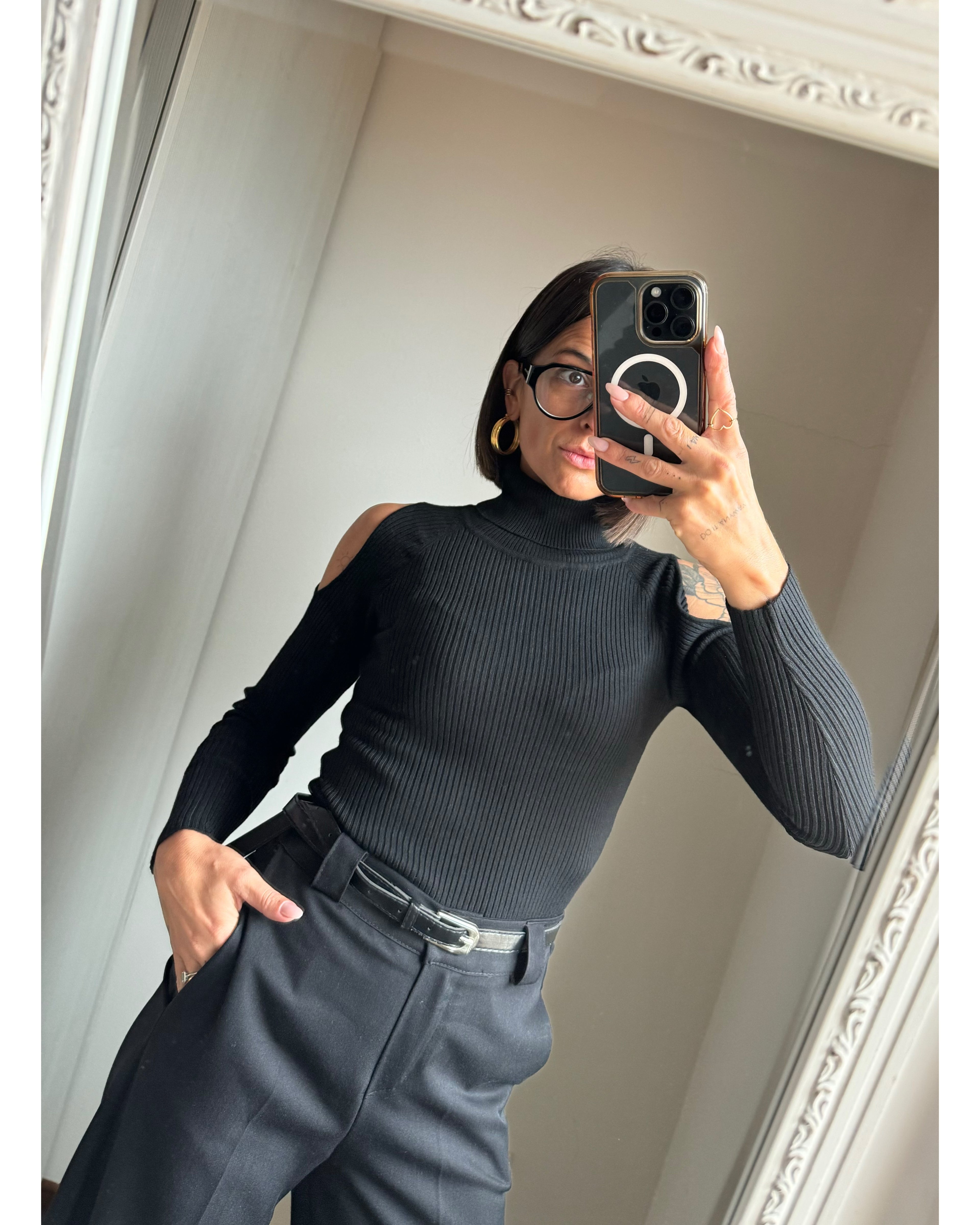 Lupetto con cut-outs