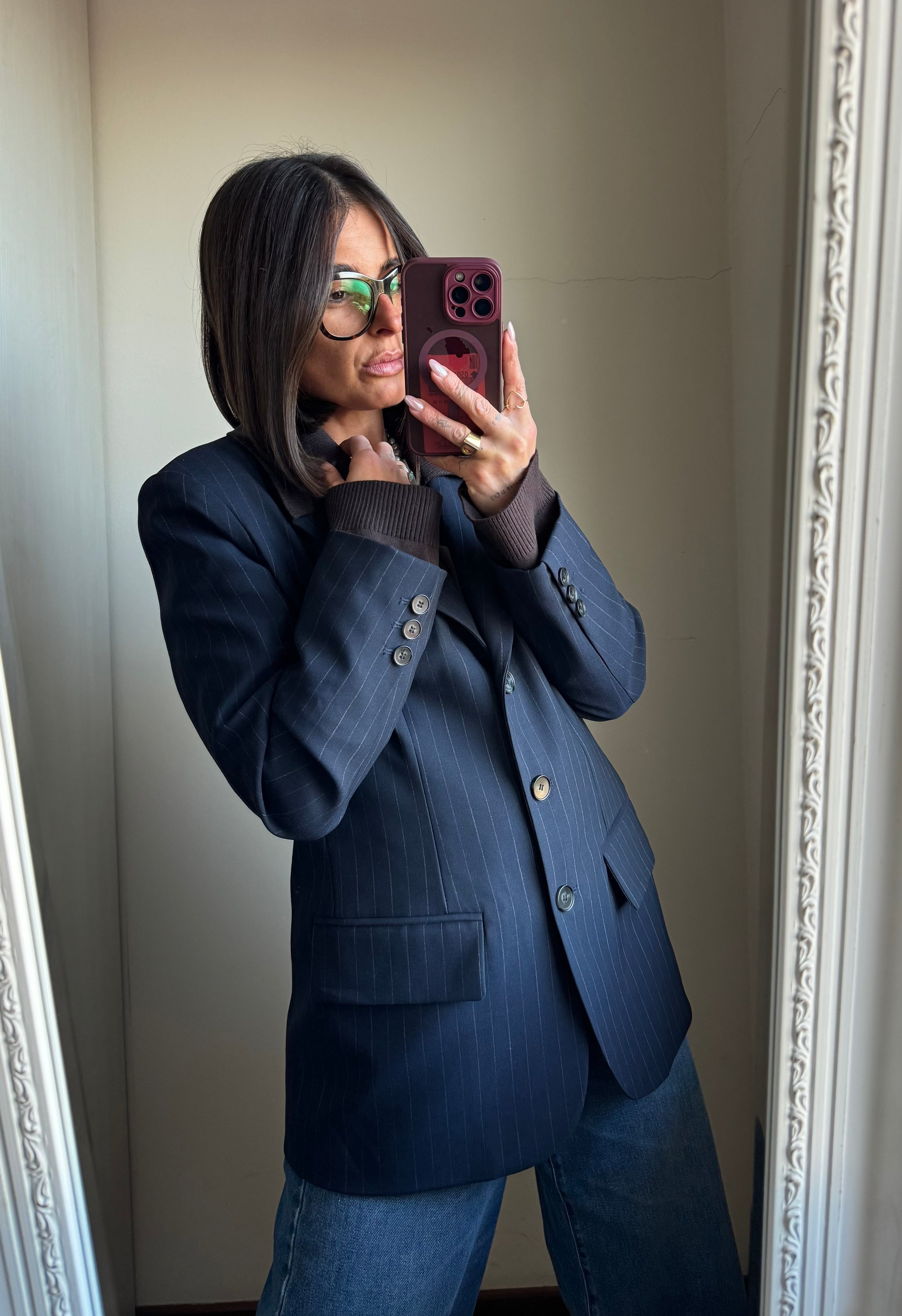 Blazer con inserti Lumina