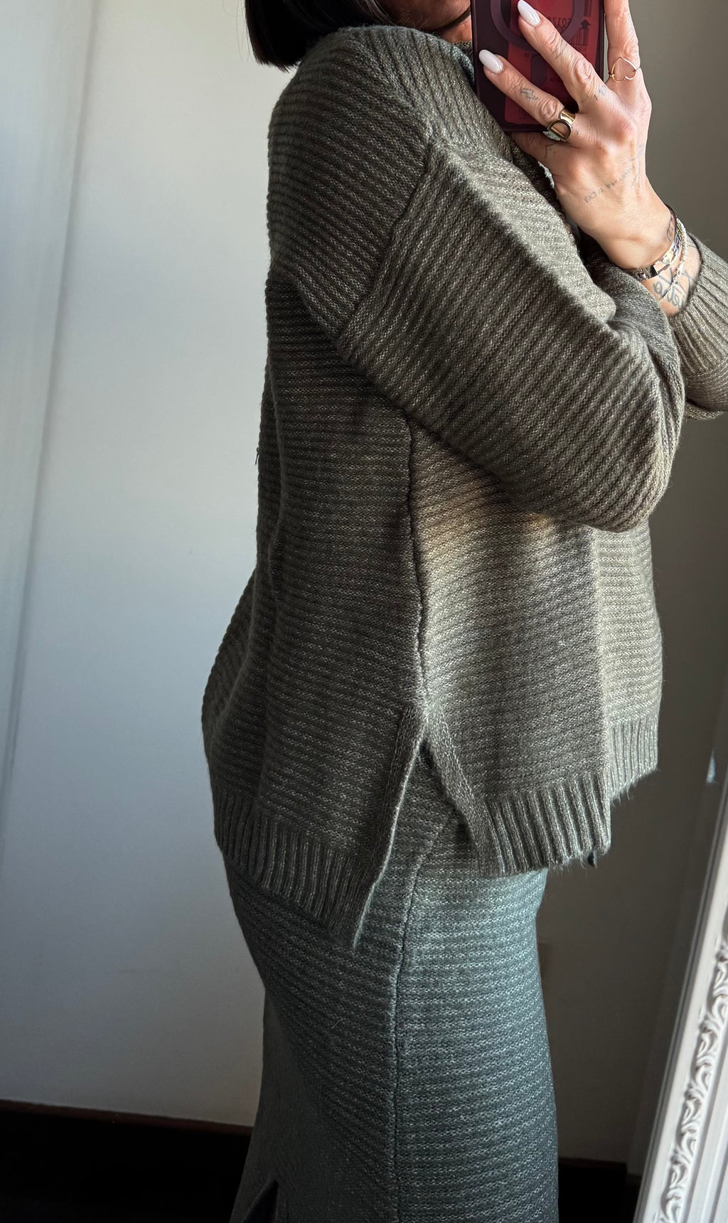 Pullover dolcevita muffin