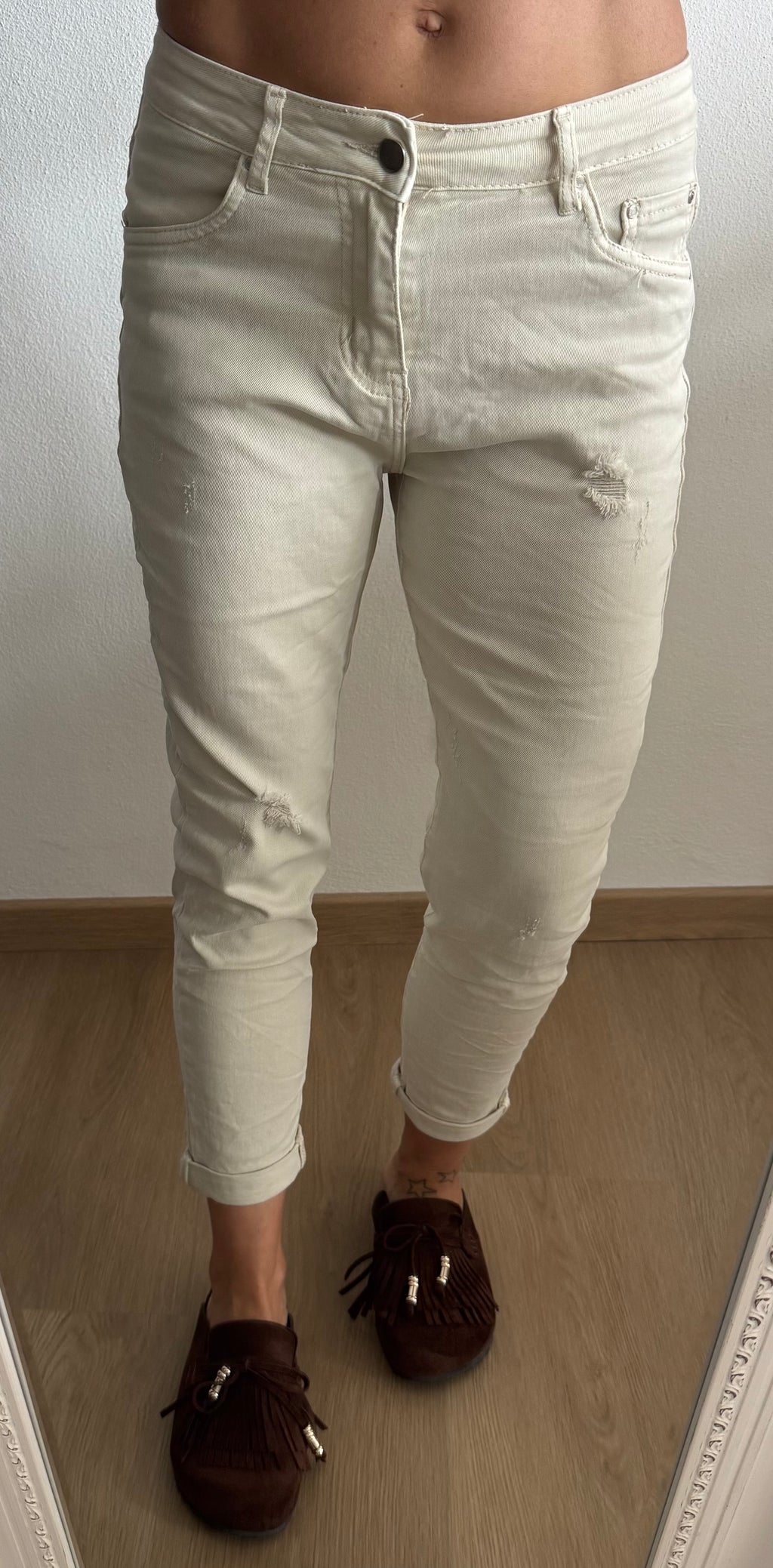 Jeans MOMFIT beige