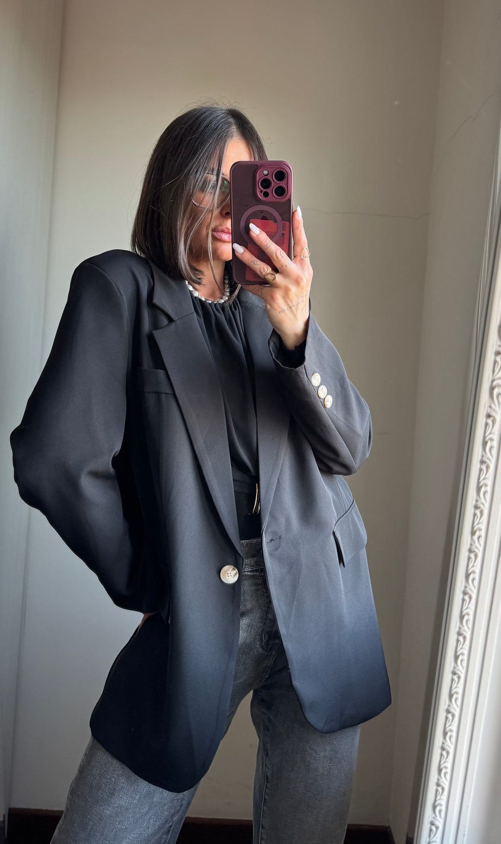 Blazer oversize black