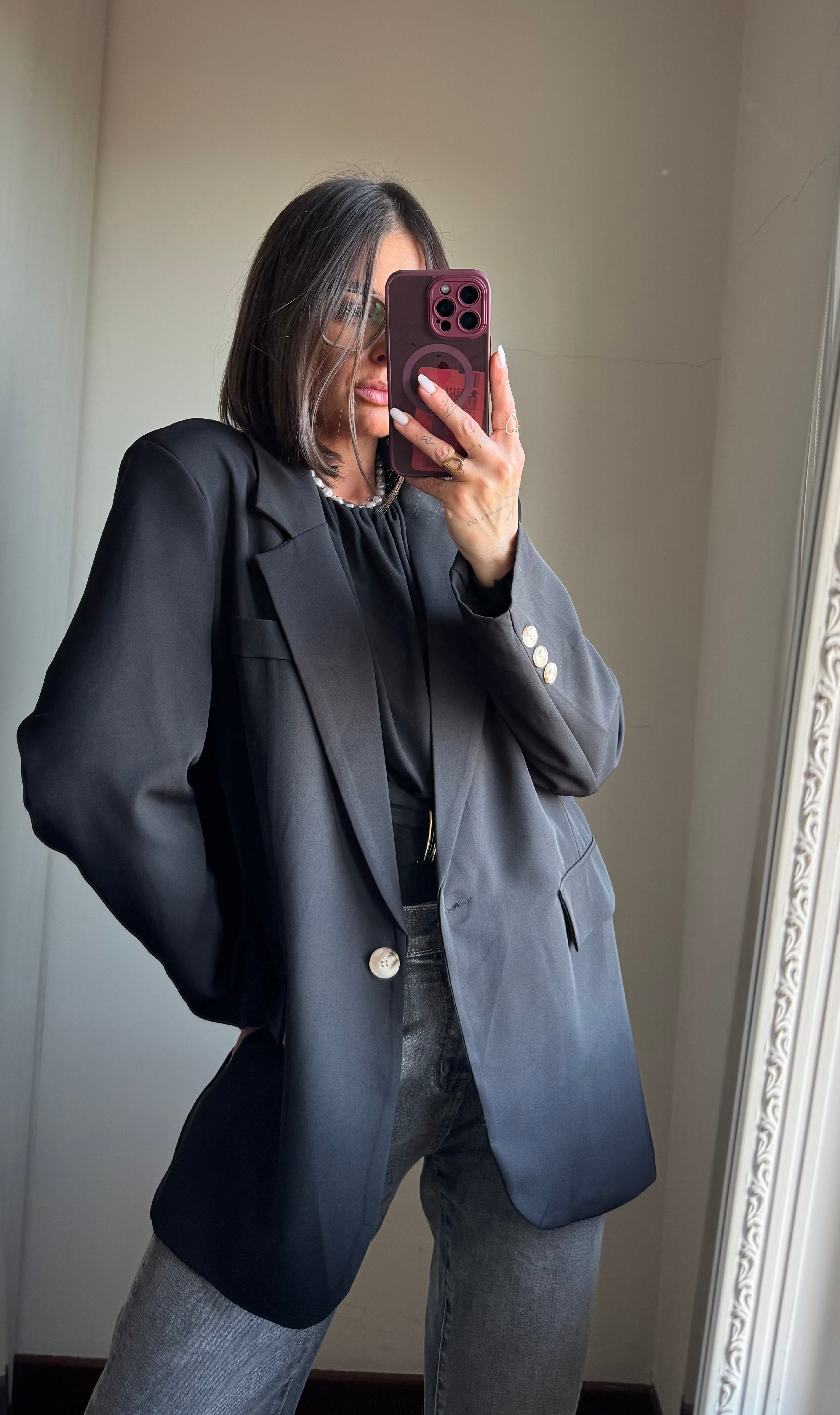 Blazer oversize black