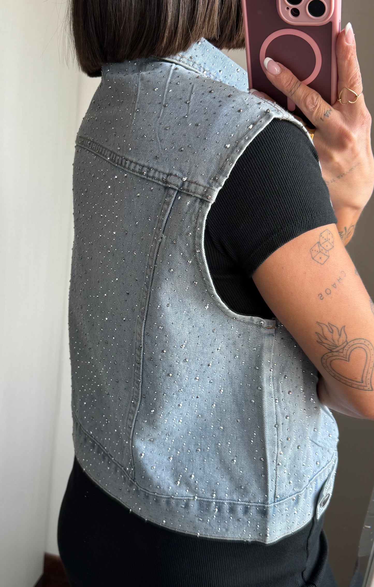 Gilet strass