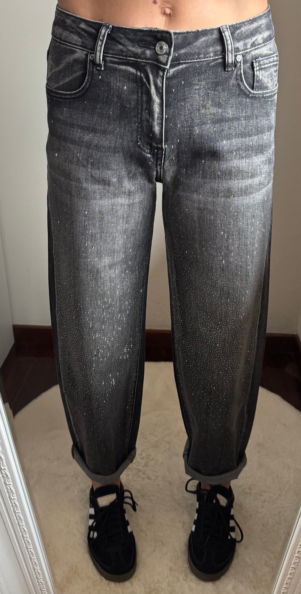 Jeans a palloncino STRASS