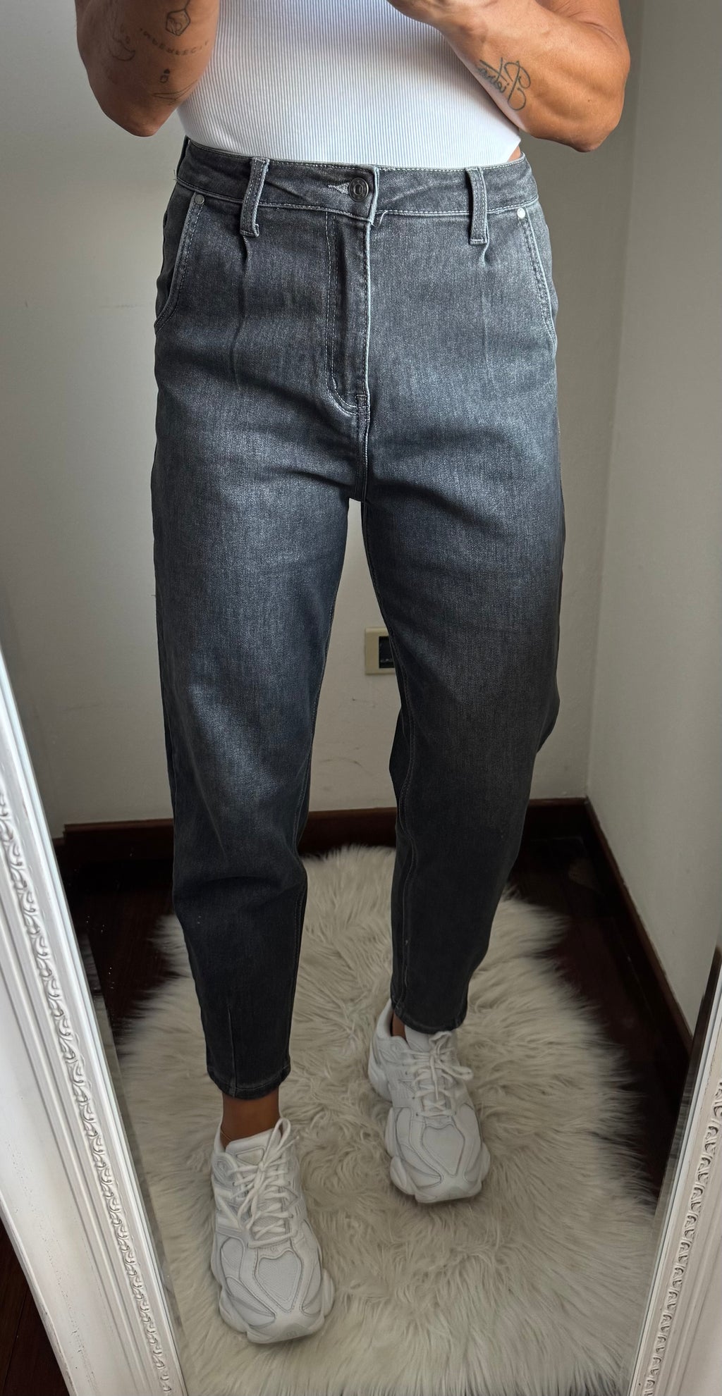 Jeans Michela nero slavato