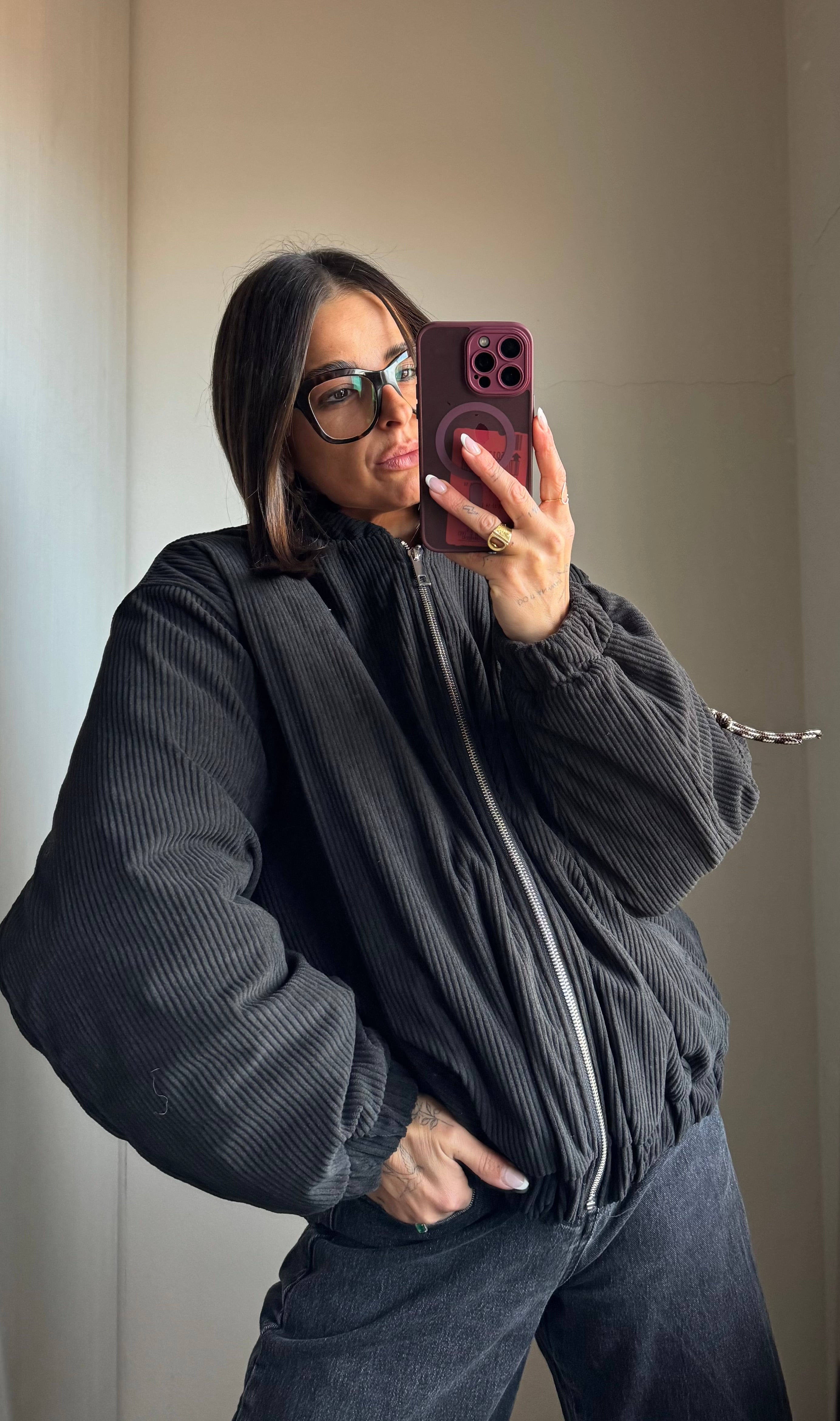 Bomber velluto Lumina