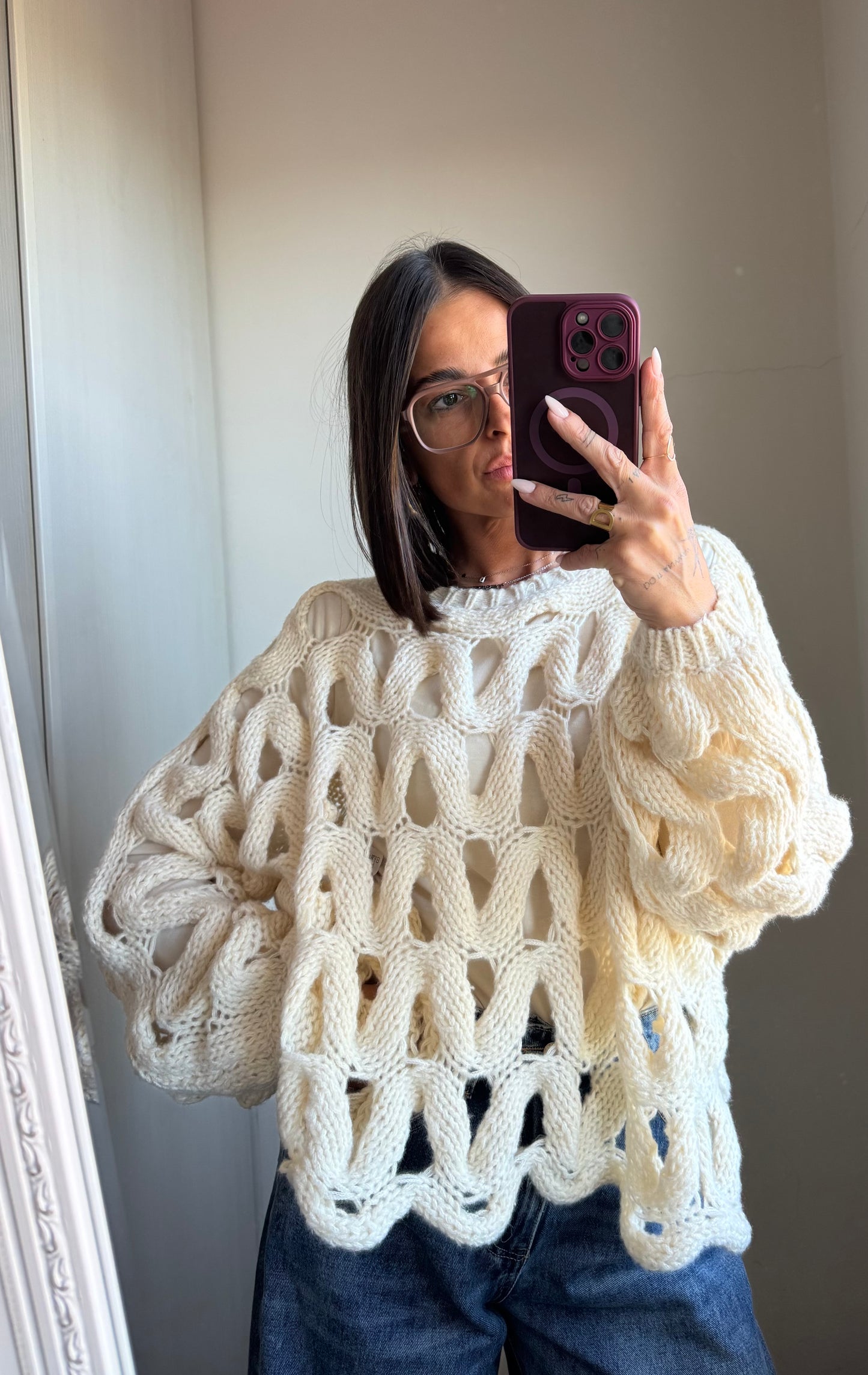 Pullover traforato Altamira