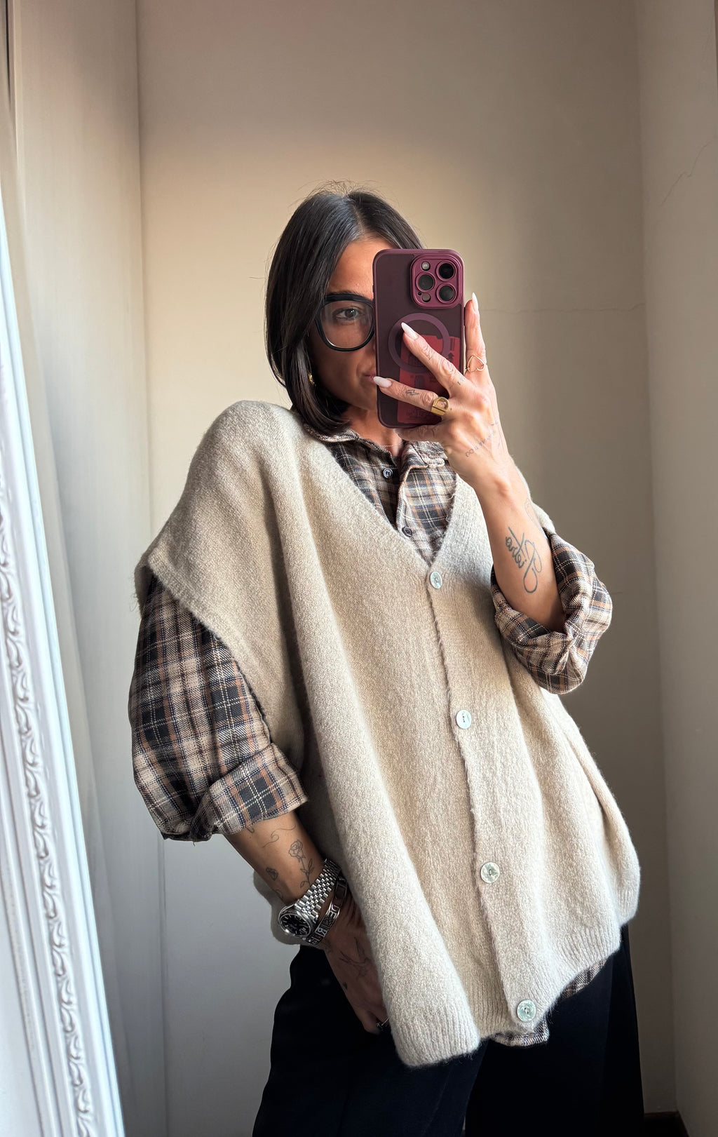 Gilet in maglia over