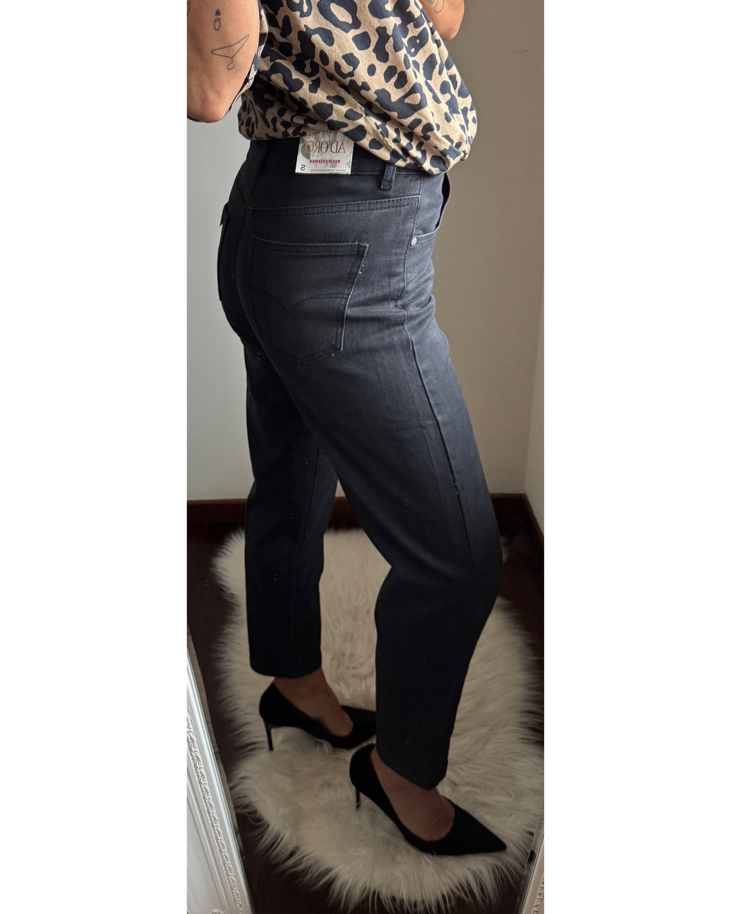 Jeans MOM FIT BLACK