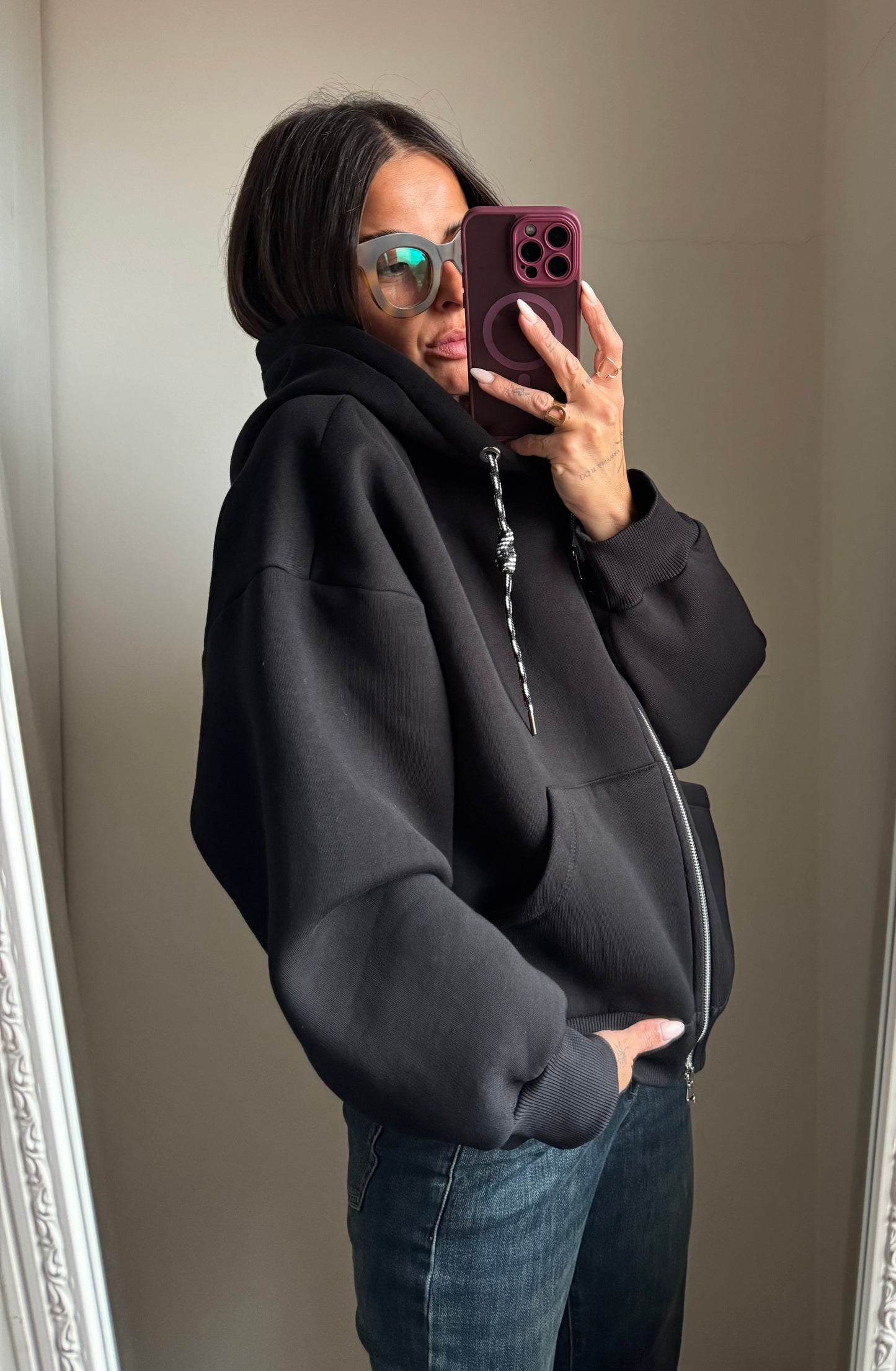 Felpa con zip Lumina