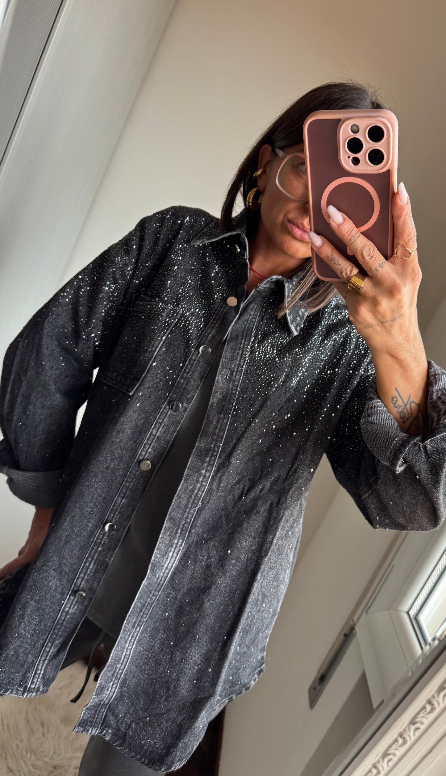 Giacca over strass