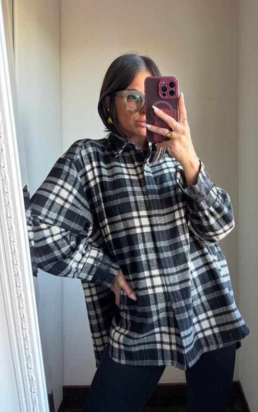 Camicia check over