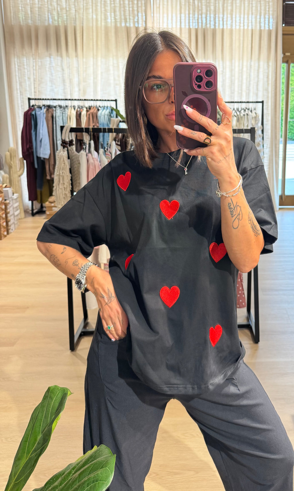 T-shirt cuoricini
