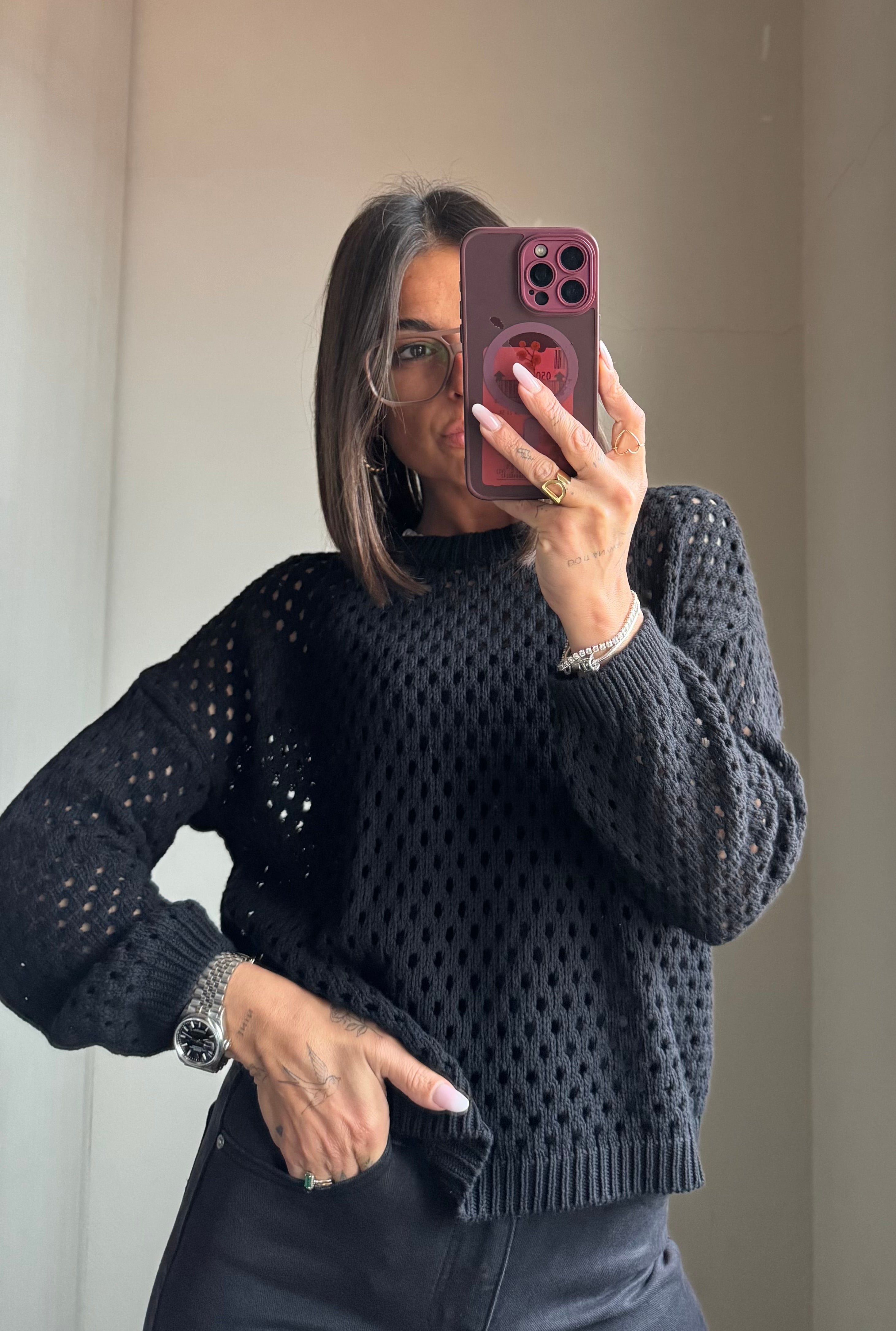 Maglioncino traforato