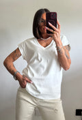 T-shirt scollo a V