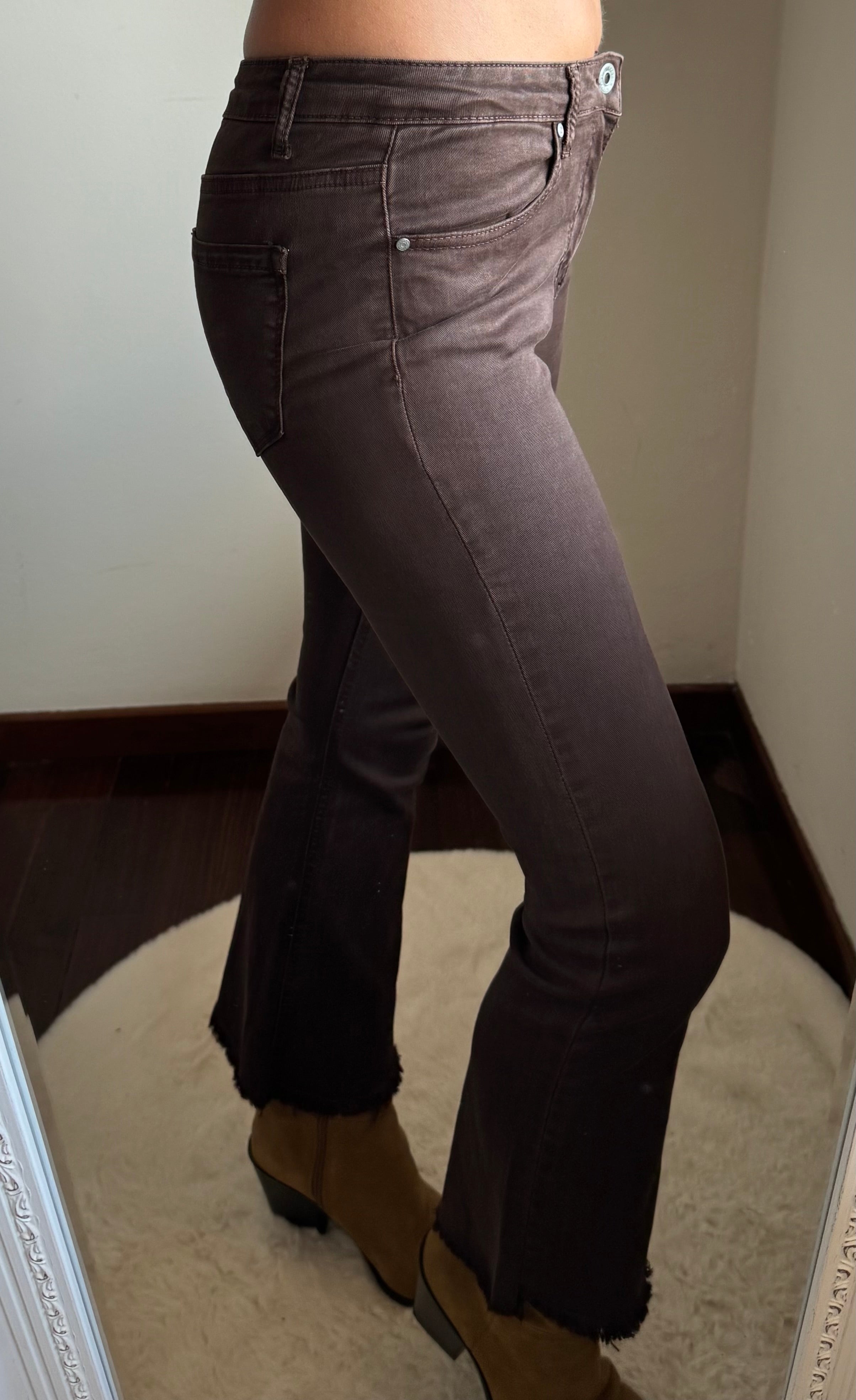 Jeans trombetta chocolate