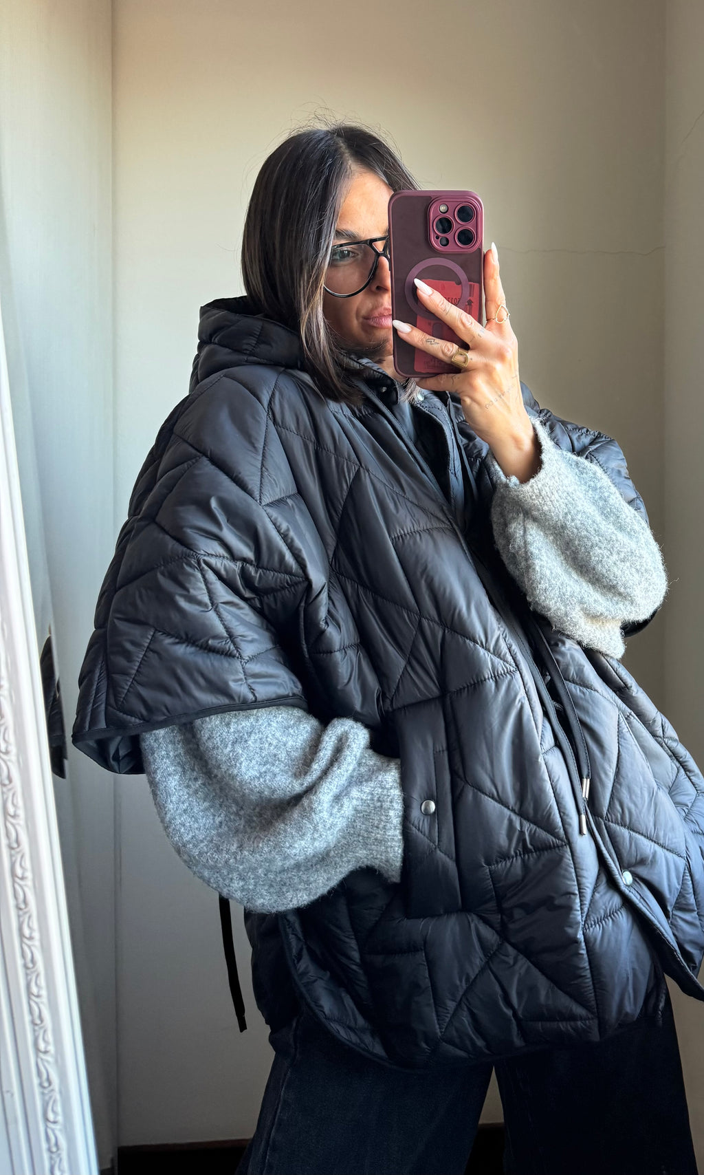 Giacca trapuntata mezza manica