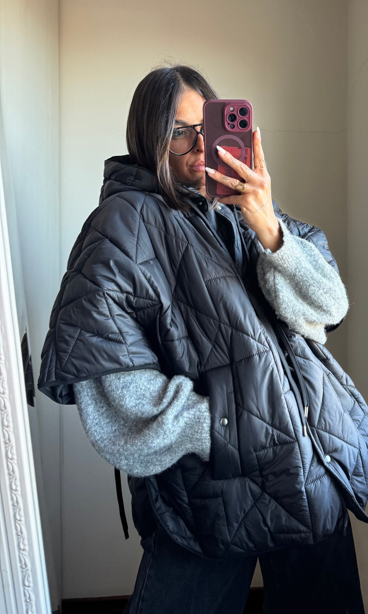 Giacca trapuntata mezza manica