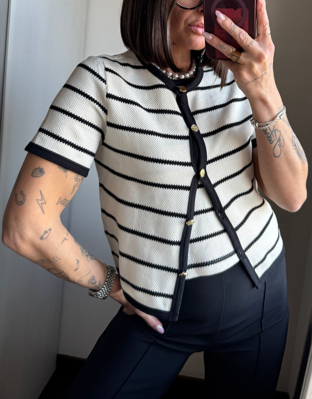 Set cardigan e canotta